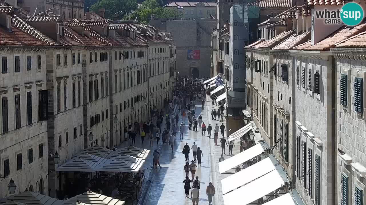 Kamera v zivo Dubrovnik – panorama na stari del mesta