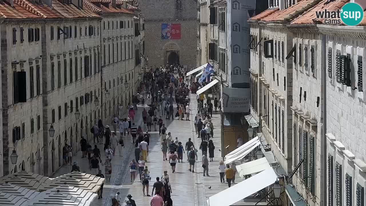Kamera v zivo Dubrovnik – panorama na stari del mesta