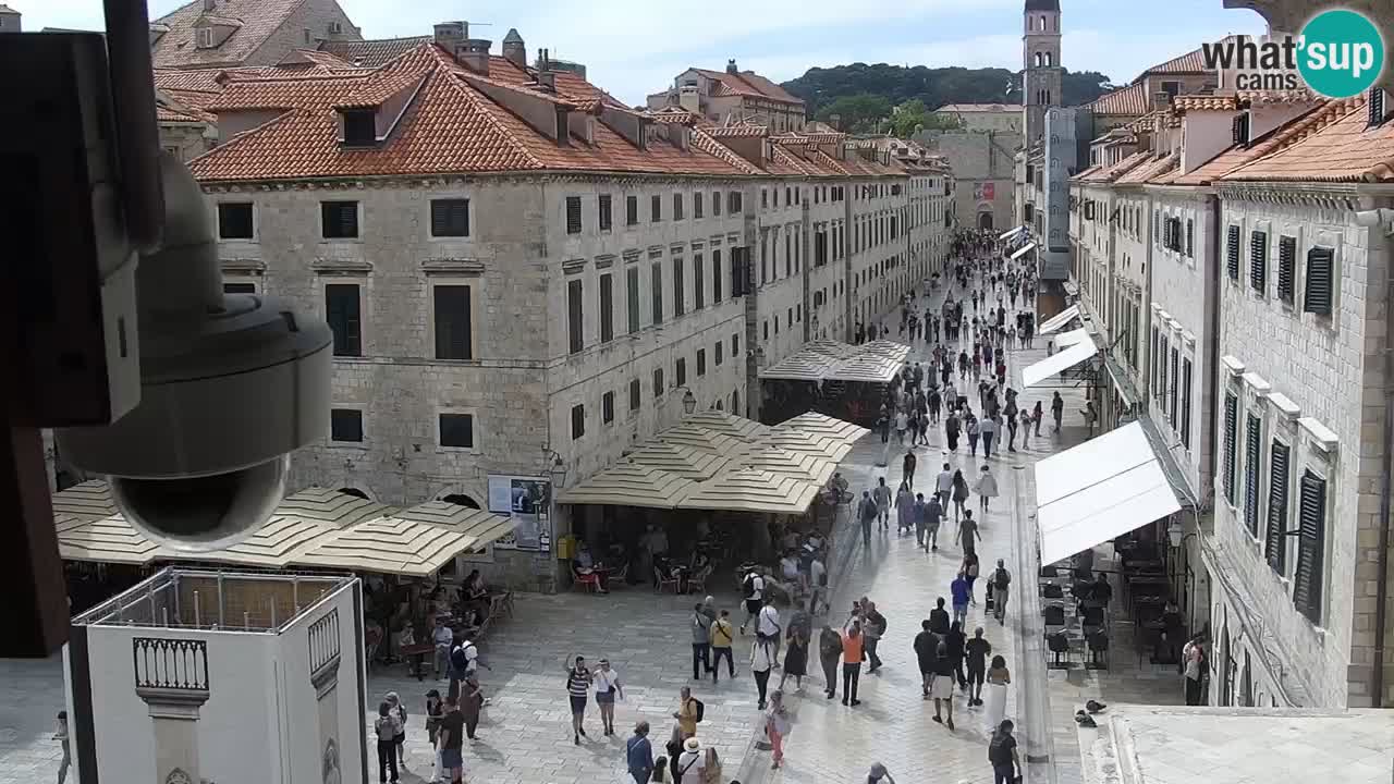 Kamera v zivo Dubrovnik – panorama na stari del mesta