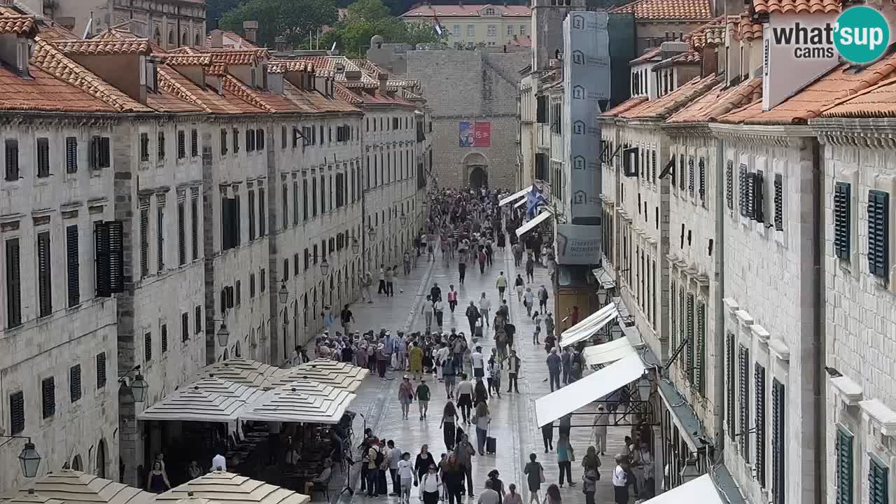 Kamera v zivo Dubrovnik – panorama na stari del mesta