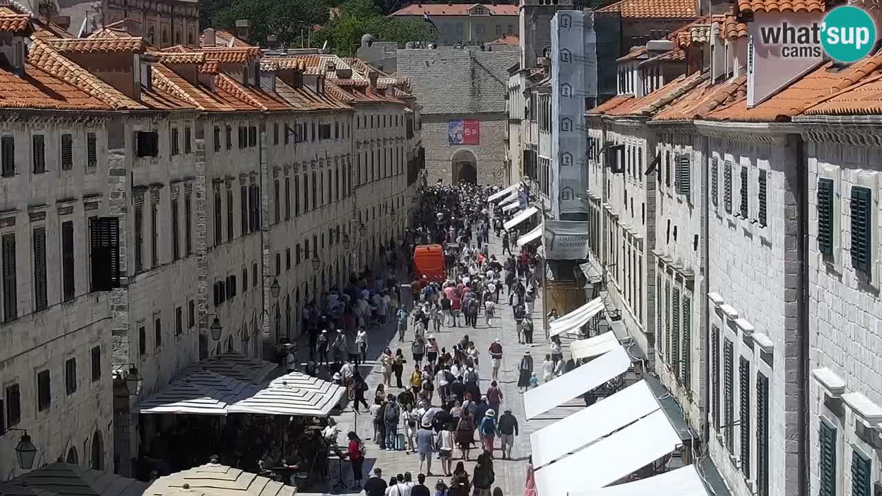 Kamera v zivo Dubrovnik – panorama na stari del mesta