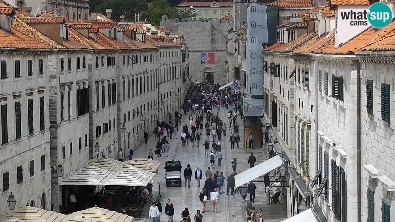 Kamera v zivo Dubrovnik – panorama na stari del mesta