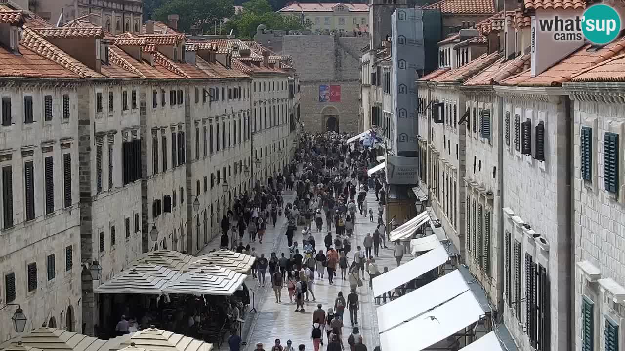 Kamera v zivo Dubrovnik – panorama na stari del mesta