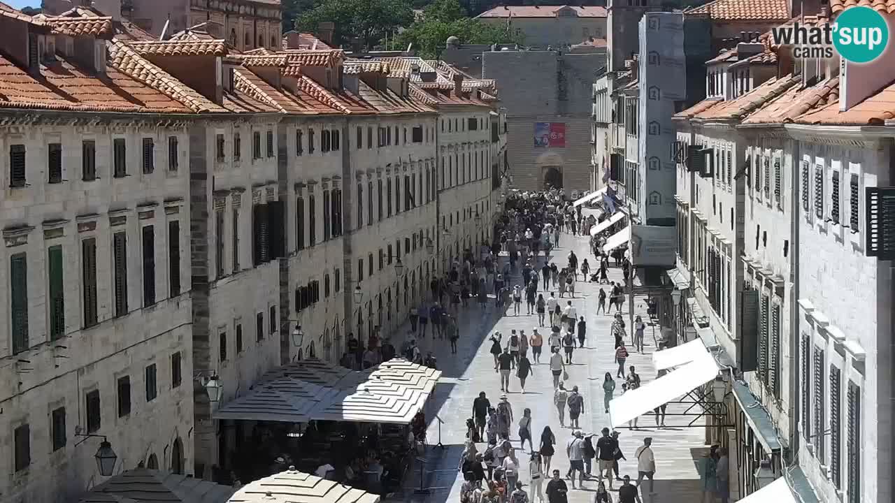 Kamera v zivo Dubrovnik – panorama na stari del mesta