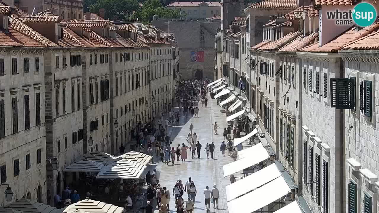 Kamera v zivo Dubrovnik – panorama na stari del mesta