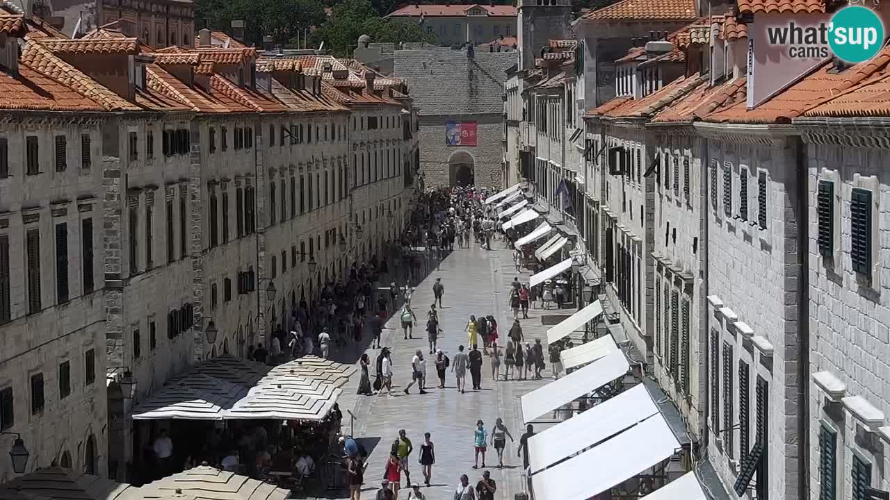 Kamera v zivo Dubrovnik – panorama na stari del mesta