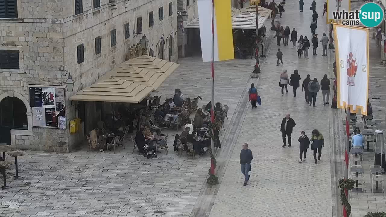 Kamera v zivo Dubrovnik – panorama na stari del mesta