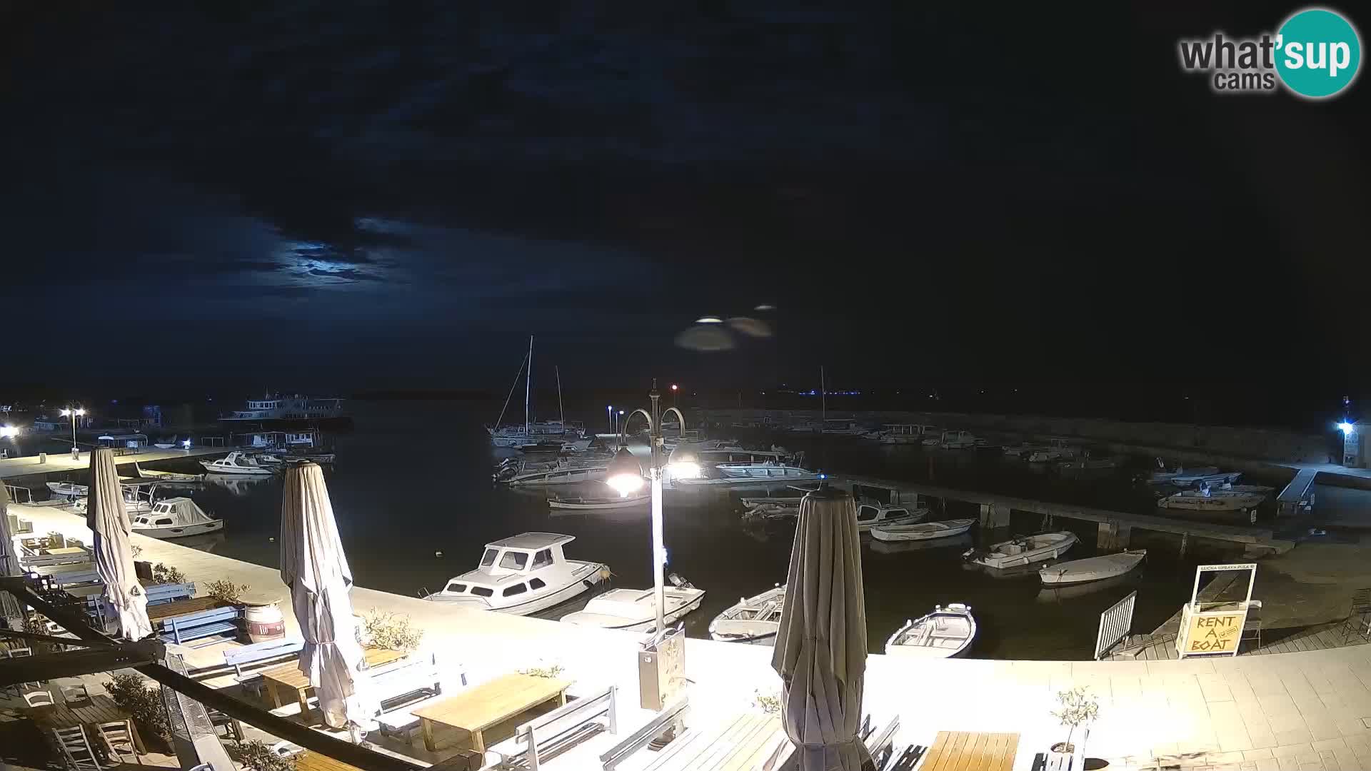Fažana Livecam riva et marina de la ville – Istrie