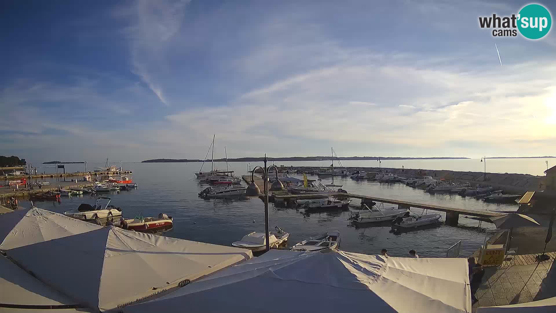 Fažana web kamera riva i gradska marina – Istra