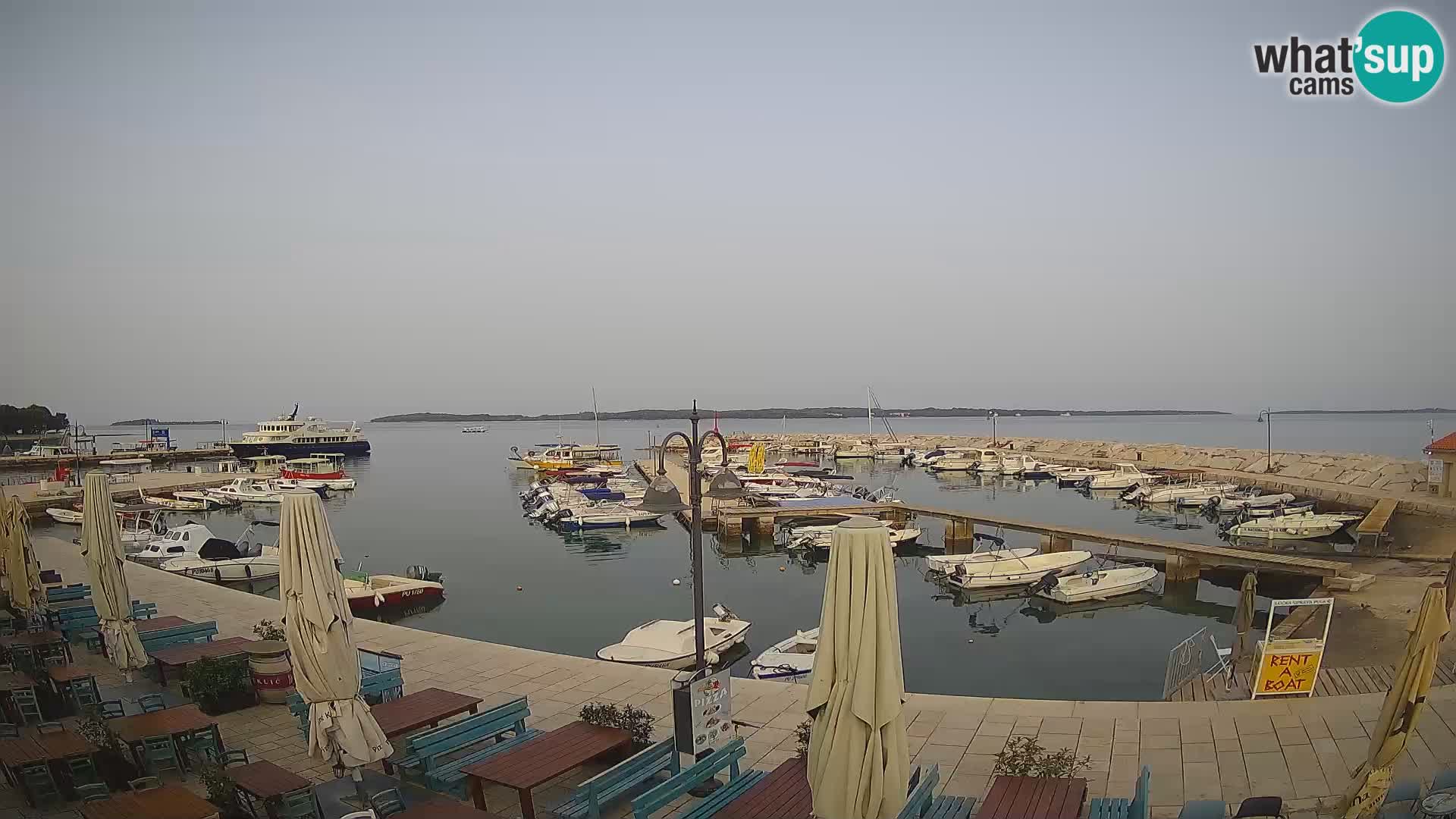 Fažana Livecam riva et marina de la ville – Istrie