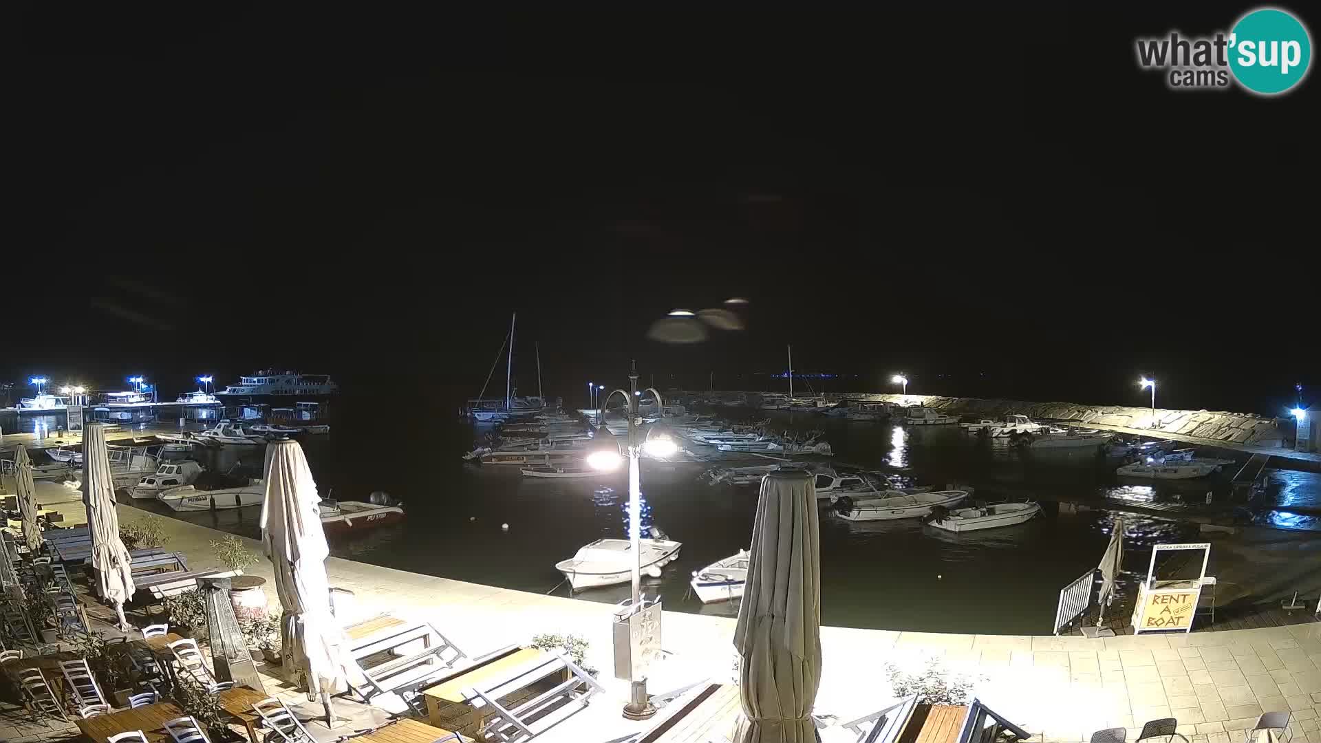 Webcam Fažana riva and city marina – Istria