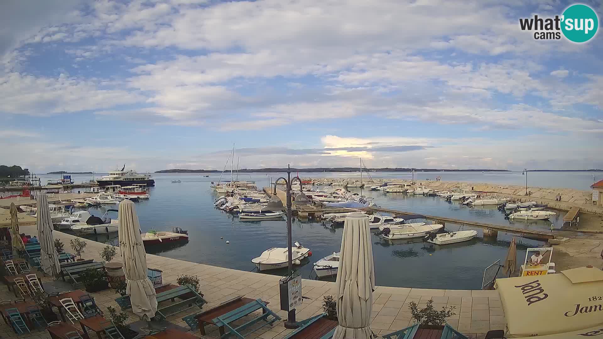 Fažana Livecam riva et marina de la ville – Istrie