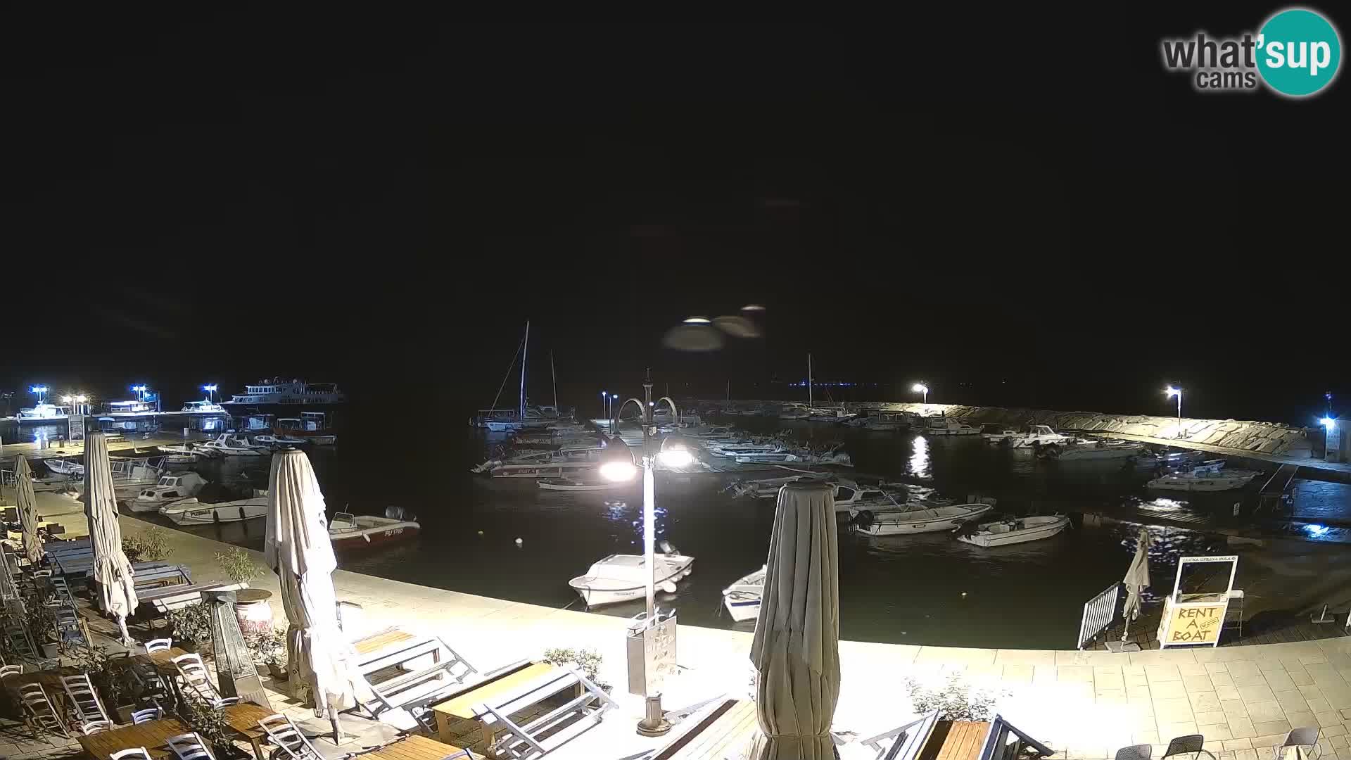 Webcam Fažana riva and city marina – Istria