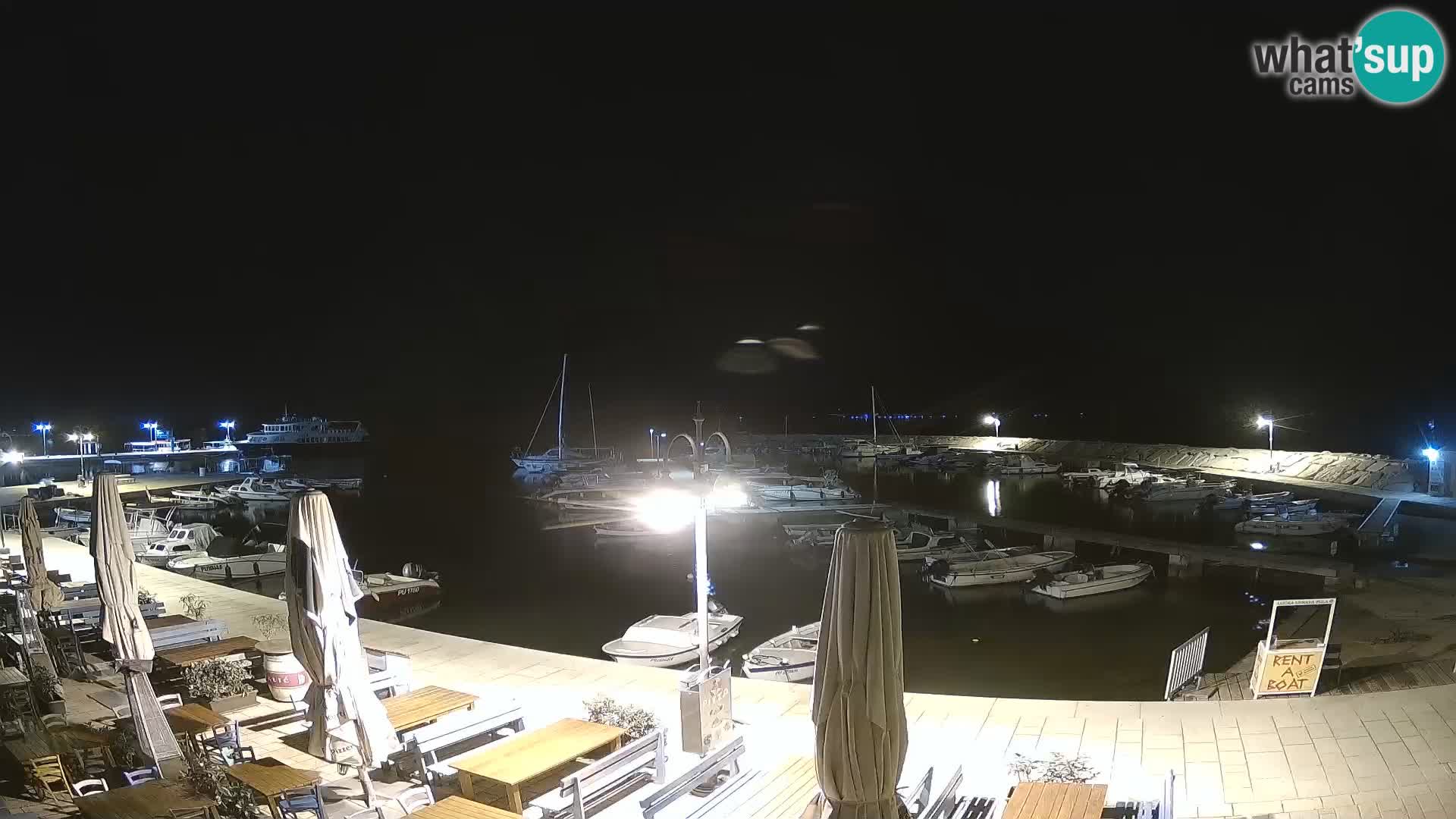 Webcam Fažana riva and city marina – Istria