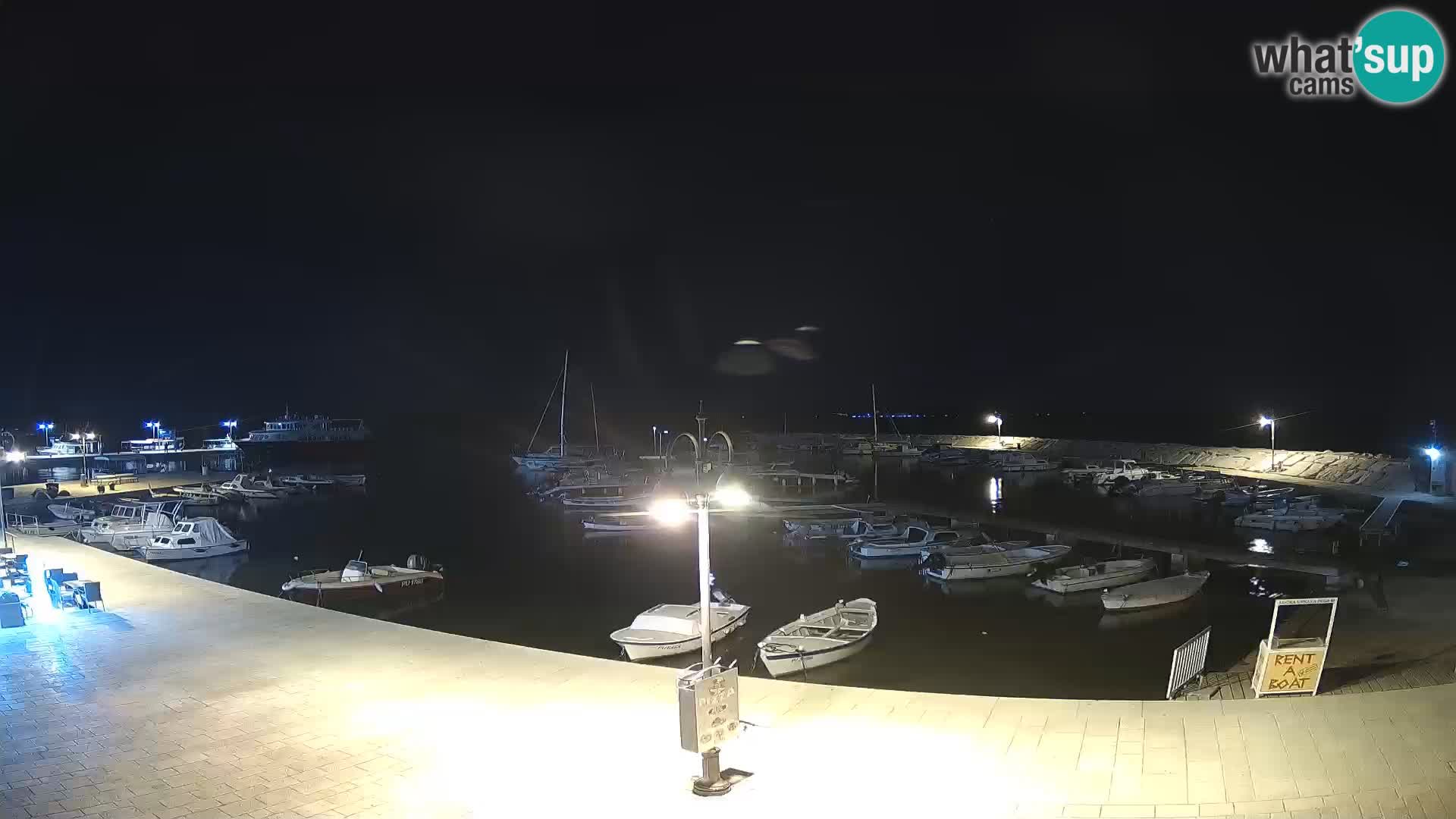 Fažana webcam Riva und Stadthafen – Istrien