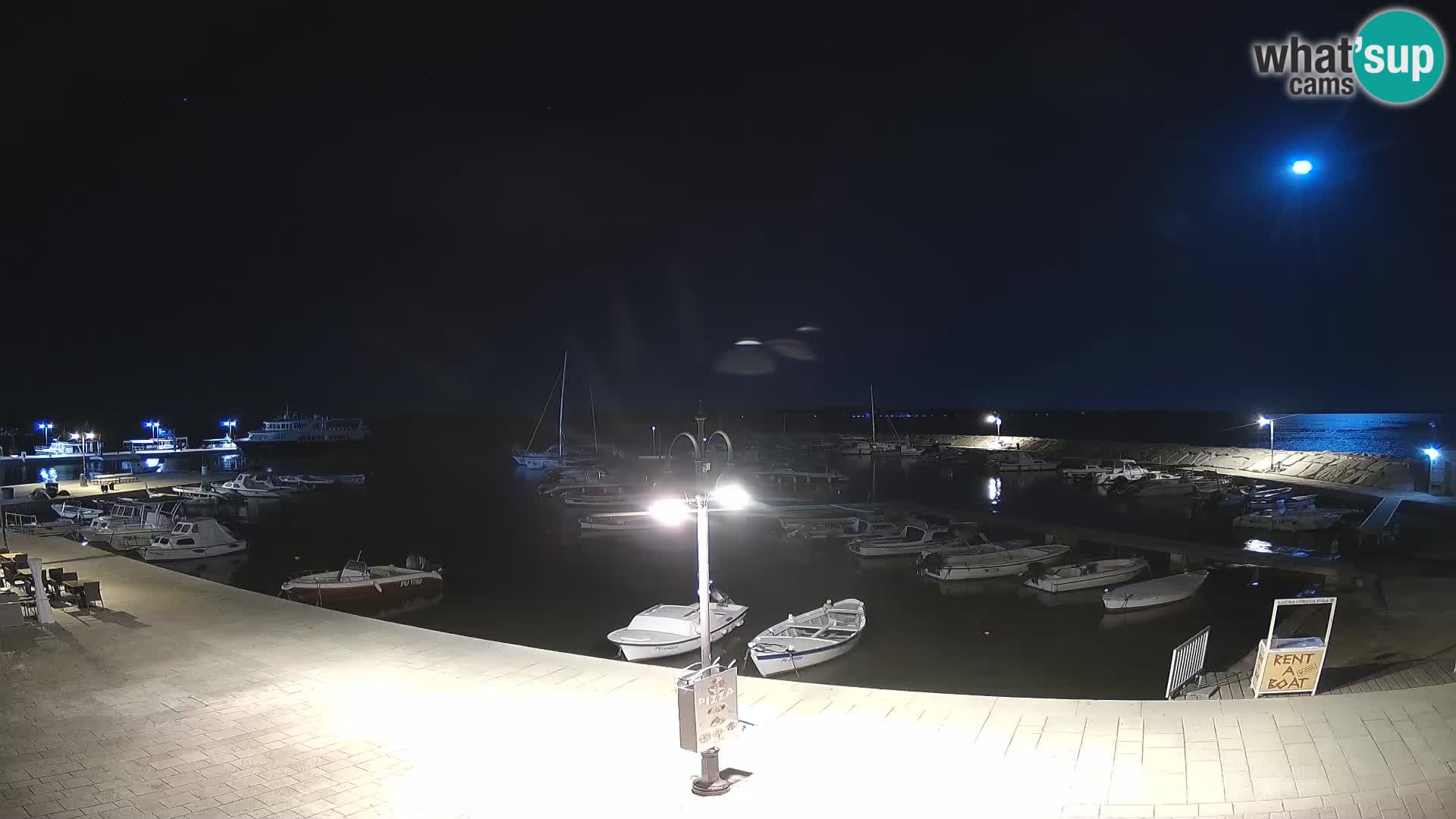 Fažana webcam Riva und Stadthafen – Istrien