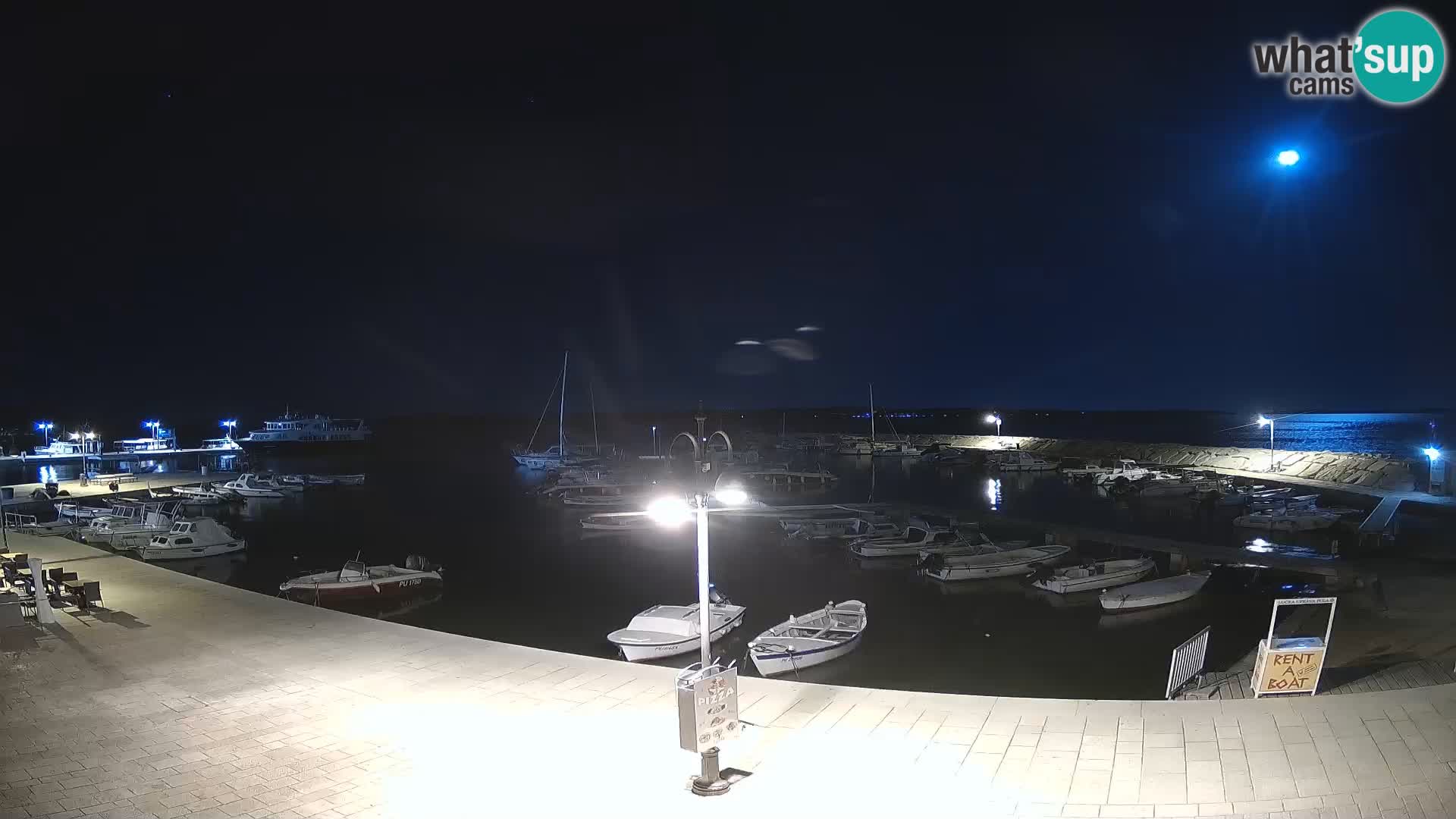 Fažana webcam Riva und Stadthafen – Istrien