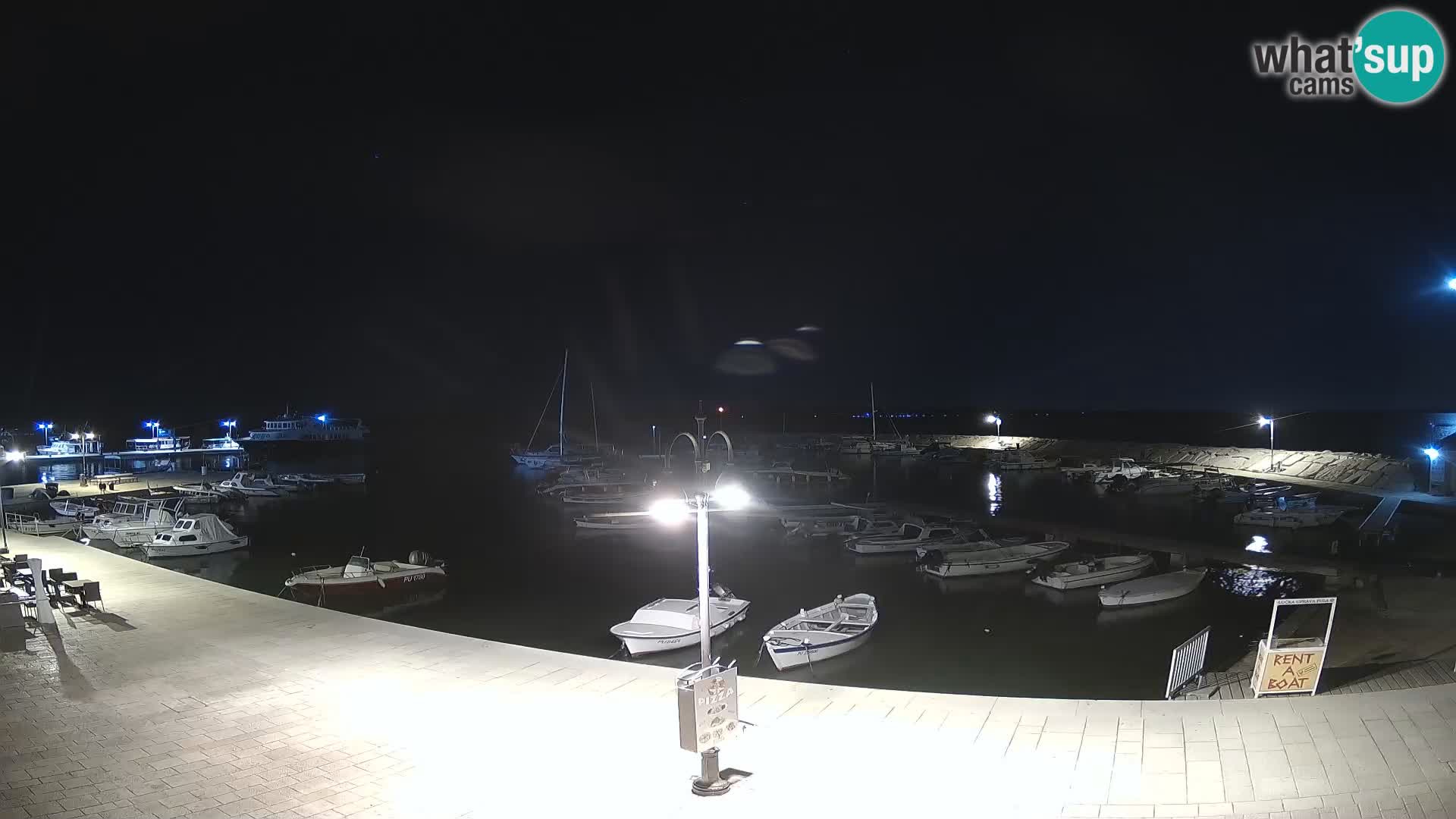 Fažana Livecam riva et marina de la ville – Istrie