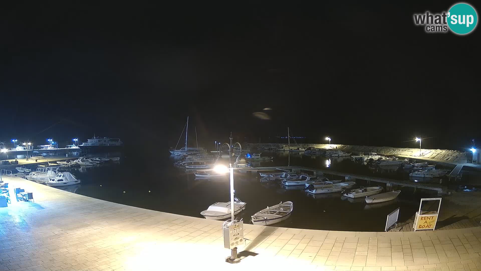 Fažana Livecam riva et marina de la ville – Istrie