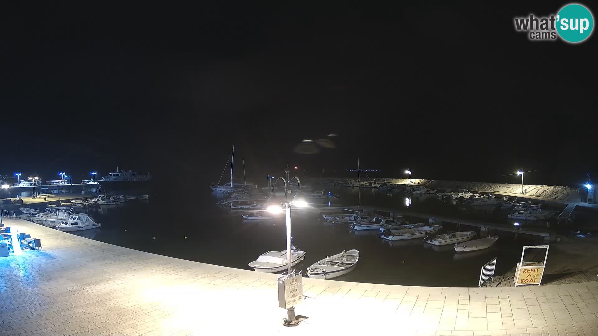 Fažana Livecam riva et marina de la ville – Istrie