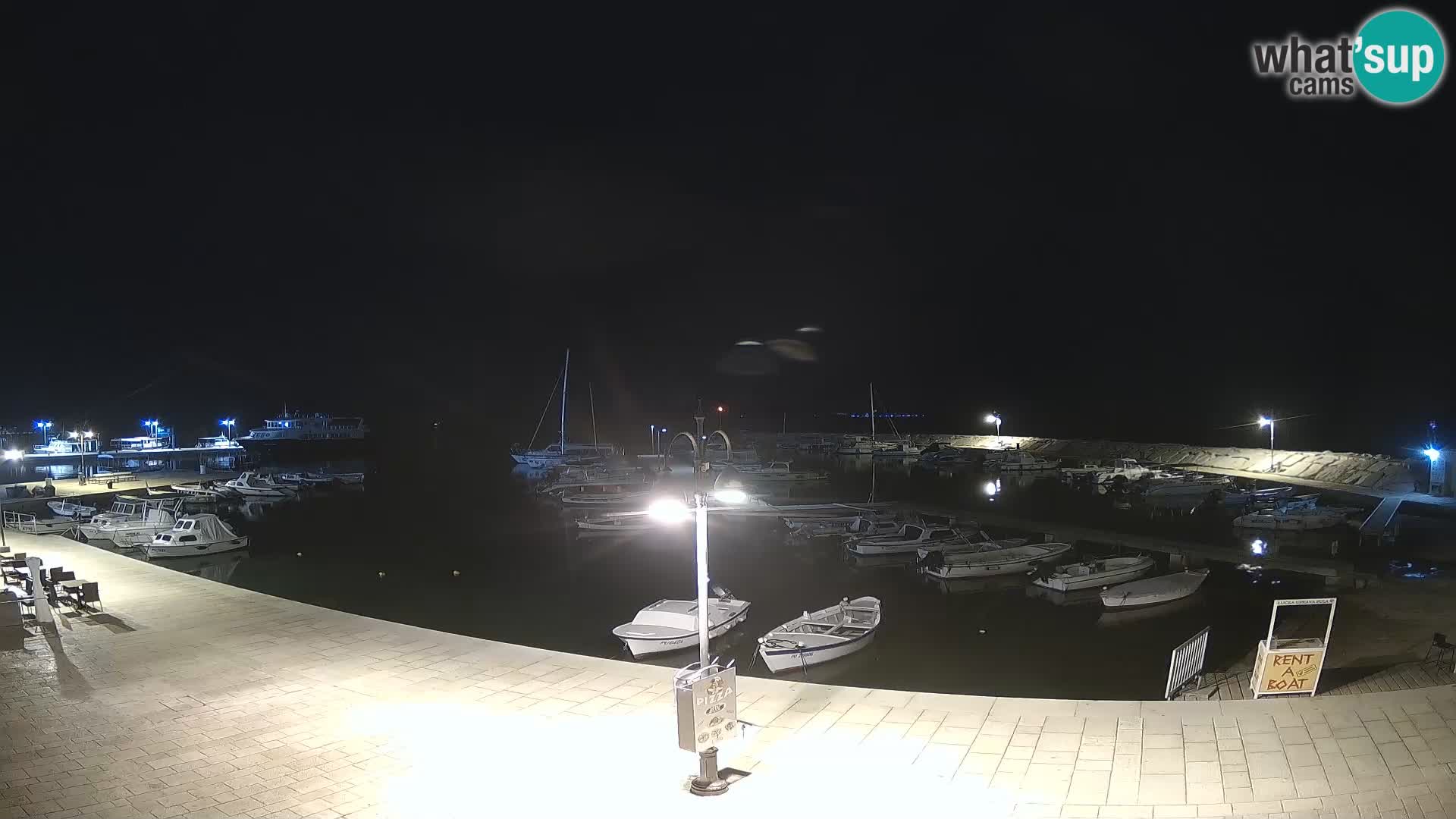 Webcam Fažana riva and city marina – Istria