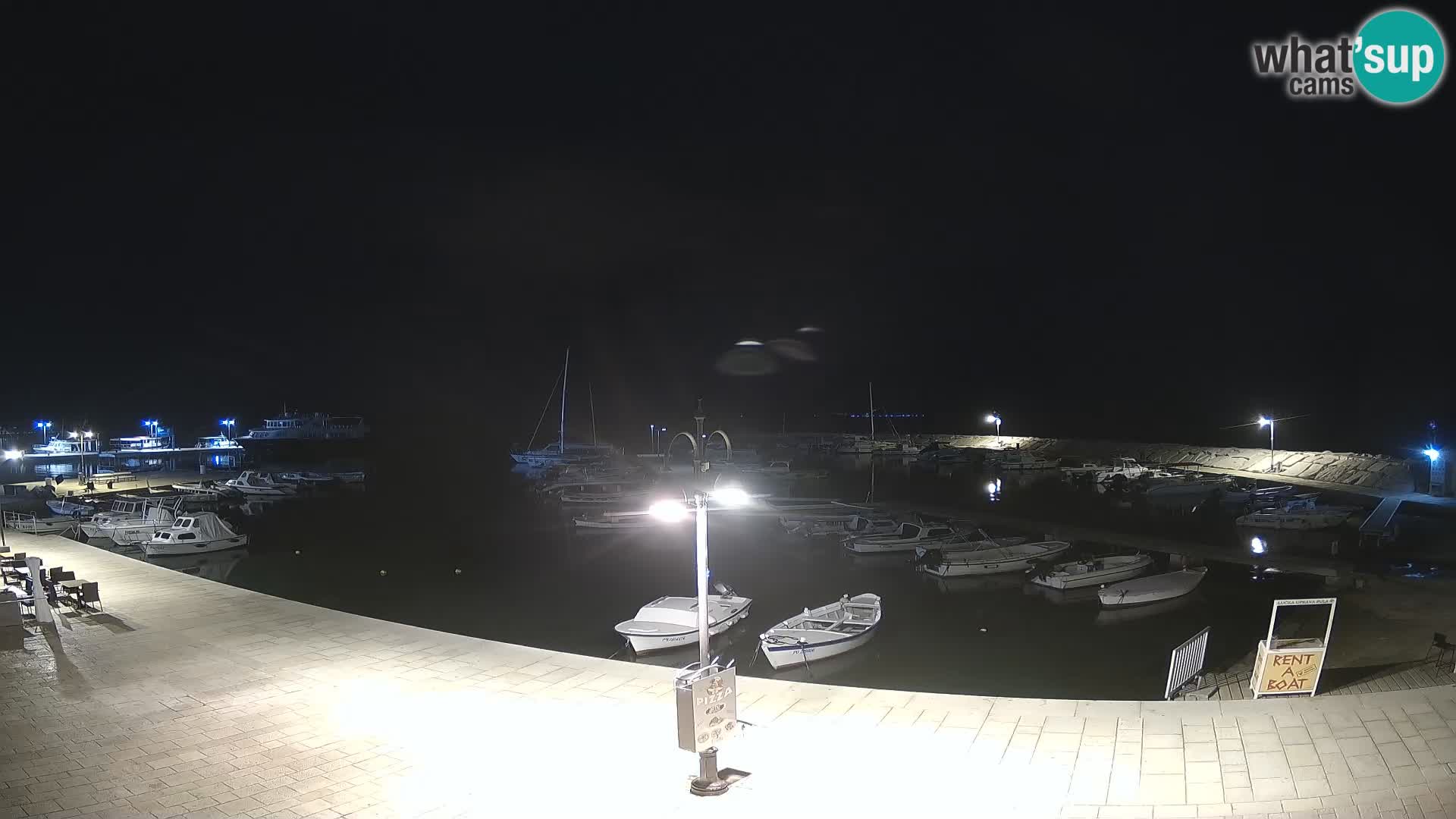 Webcam Fažana riva and city marina – Istria