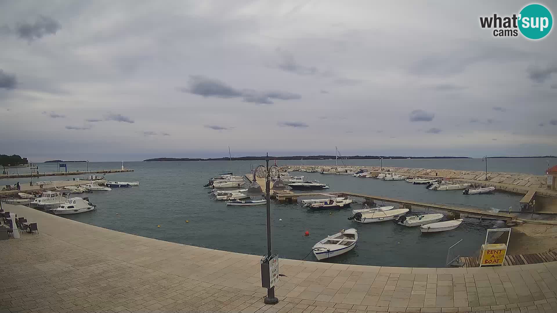 Fažana webcam Riva und Stadthafen – Istrien