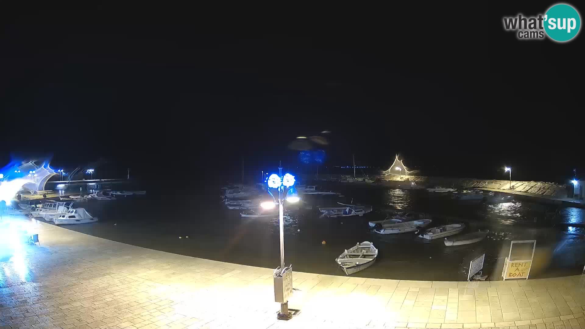 Fažana webcam Riva und Stadthafen – Istrien