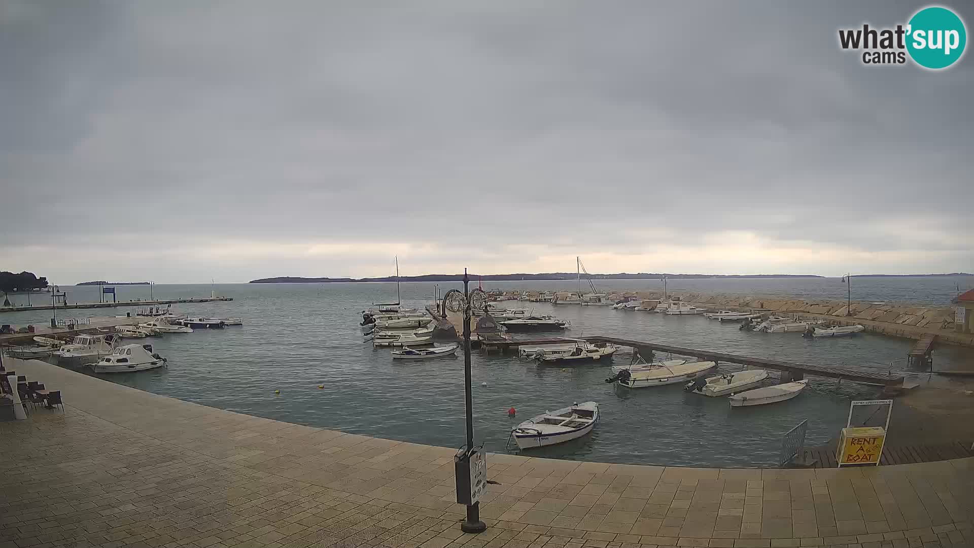 Fažana webcam Riva und Stadthafen – Istrien