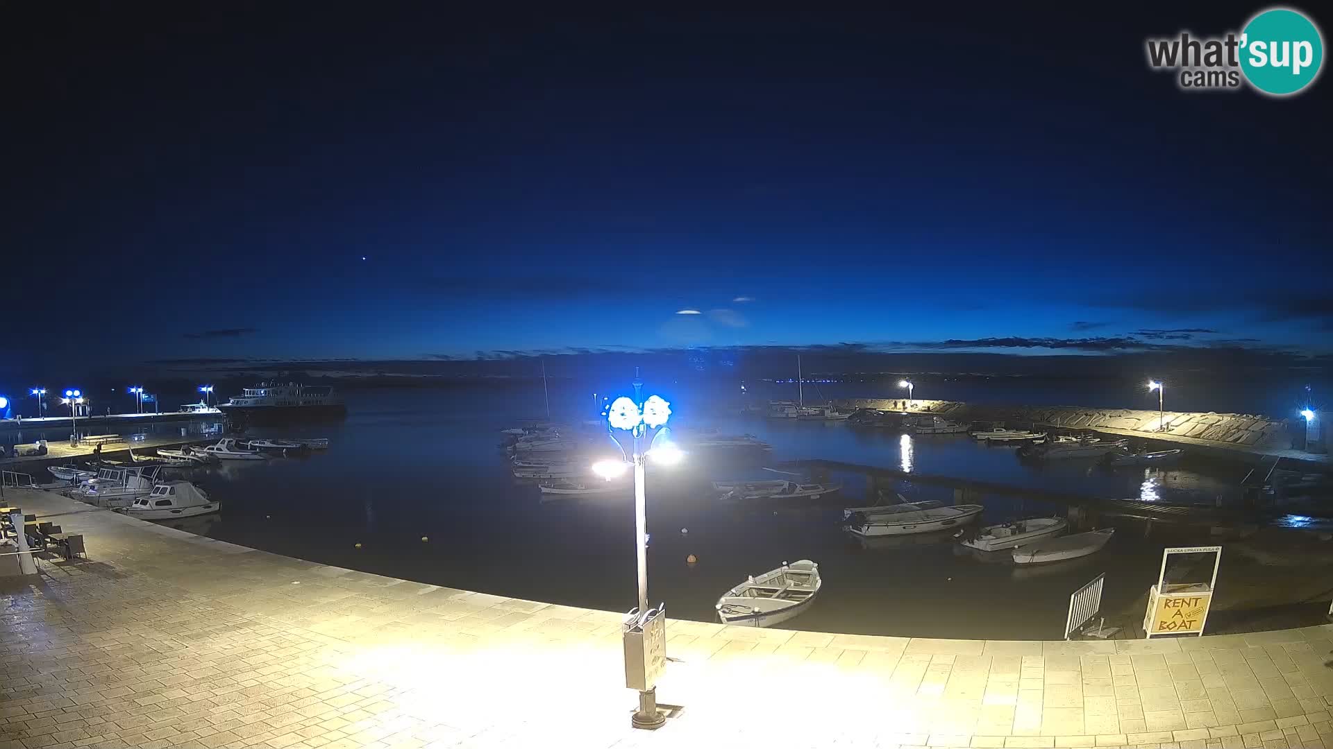 Fažana webcam Riva und Stadthafen – Istrien