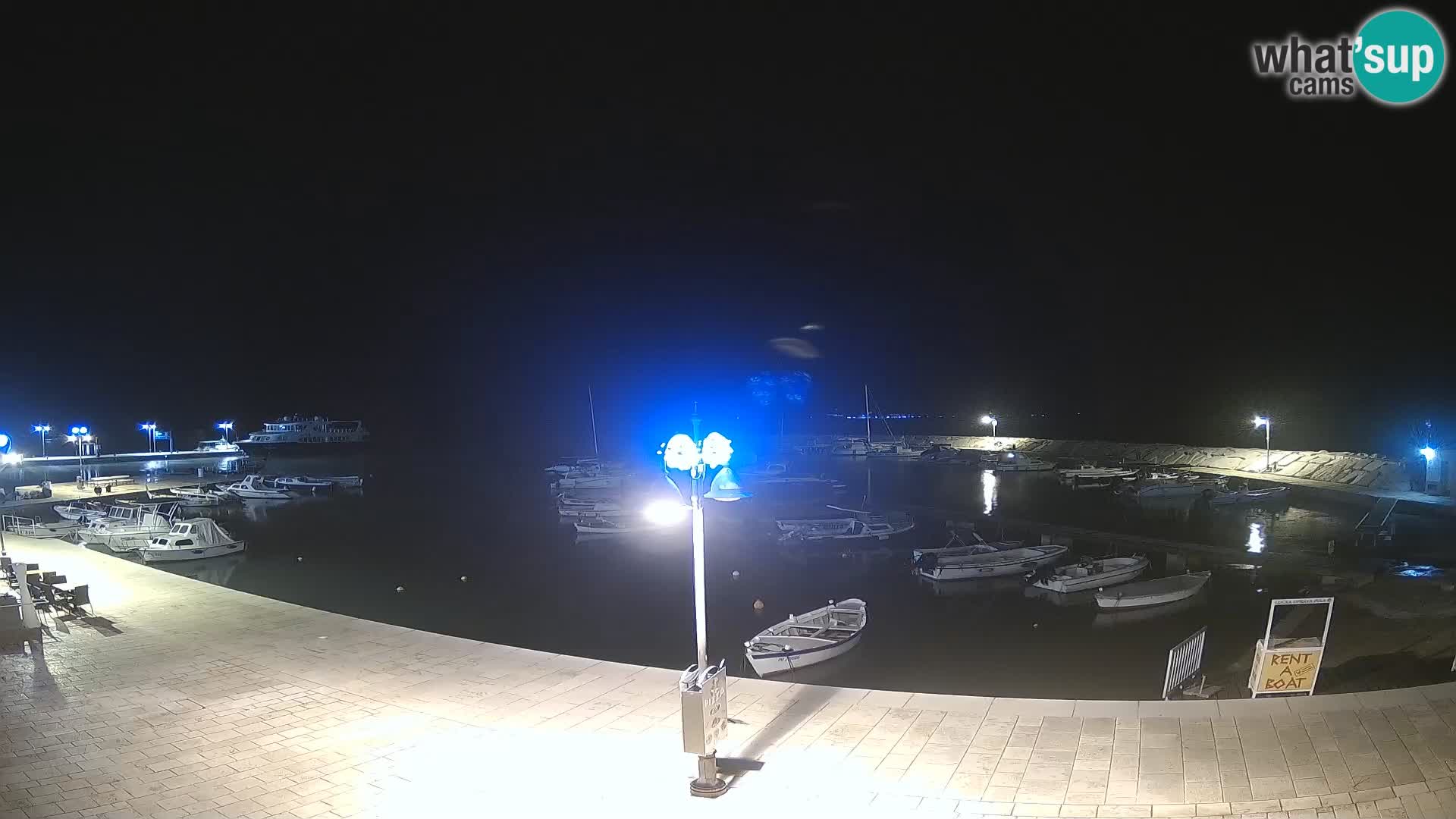 Fažana Camera en vivo riva y marina de la ciudad – Istria