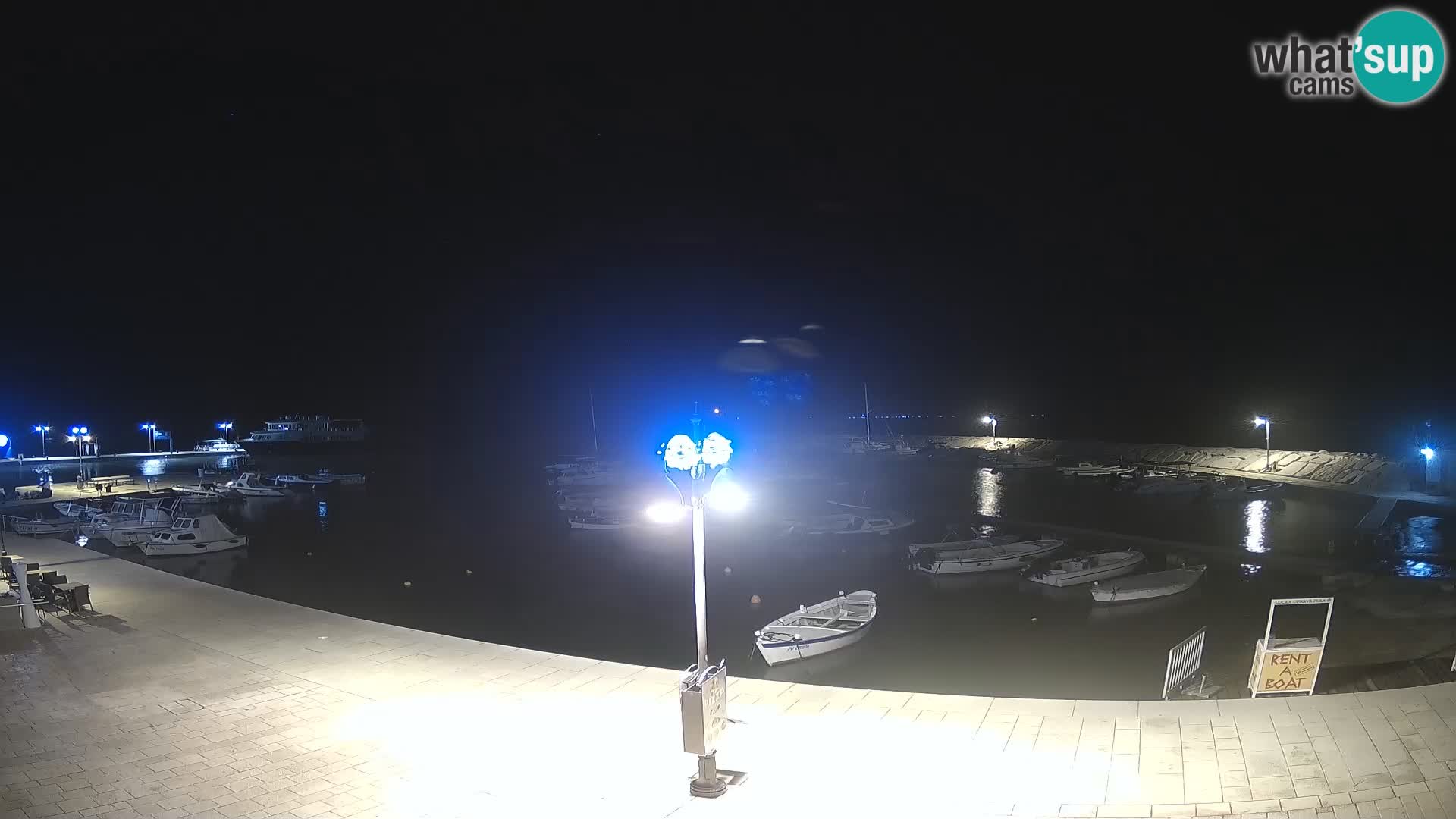 Fažana Camera en vivo riva y marina de la ciudad – Istria