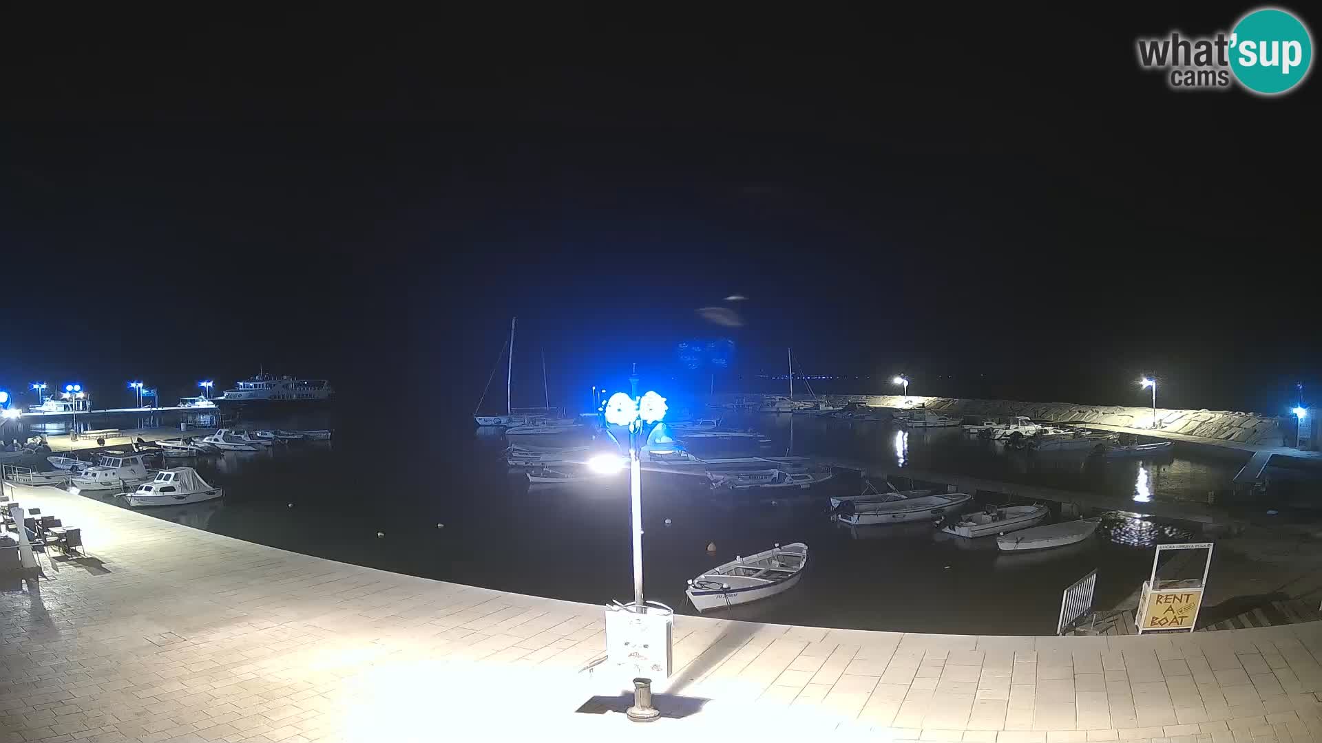 Fažana webcam Riva und Stadthafen – Istrien