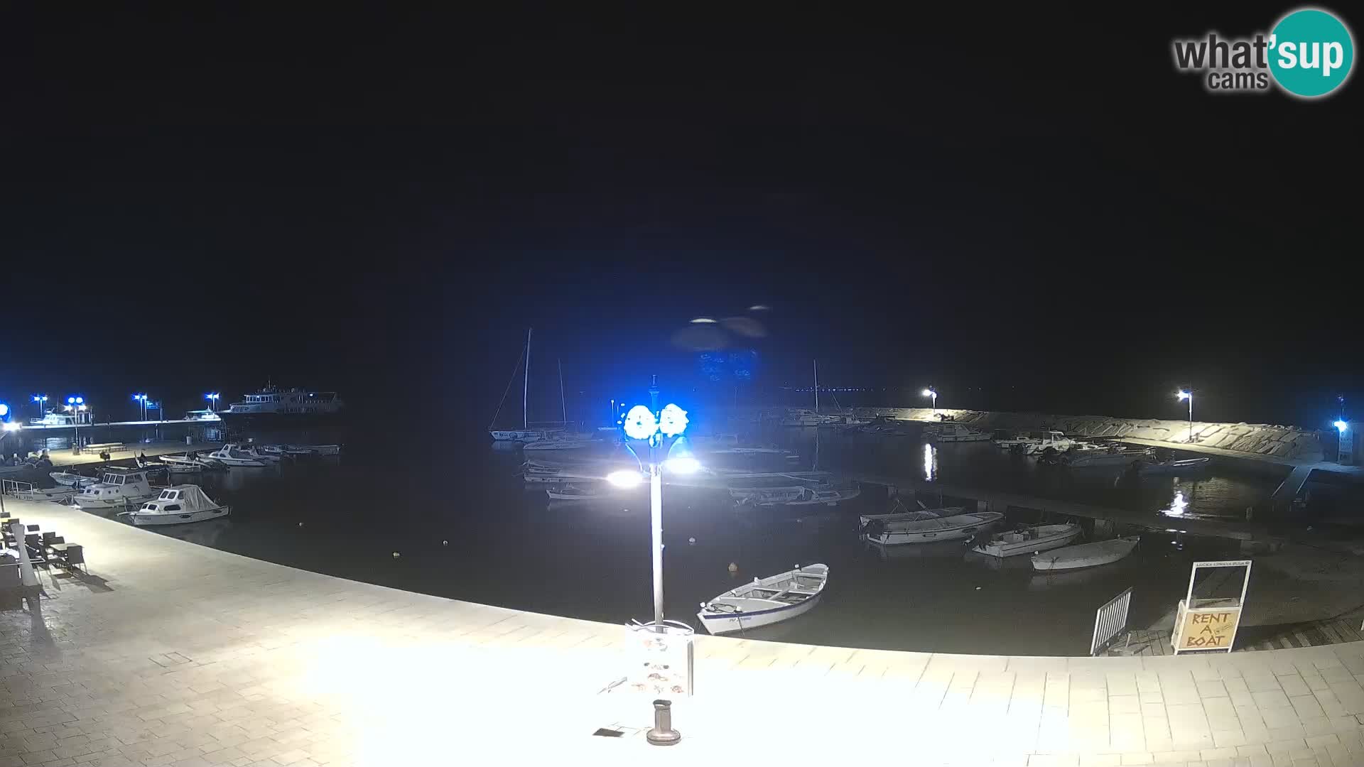 Fažana Camera en vivo riva y marina de la ciudad – Istria