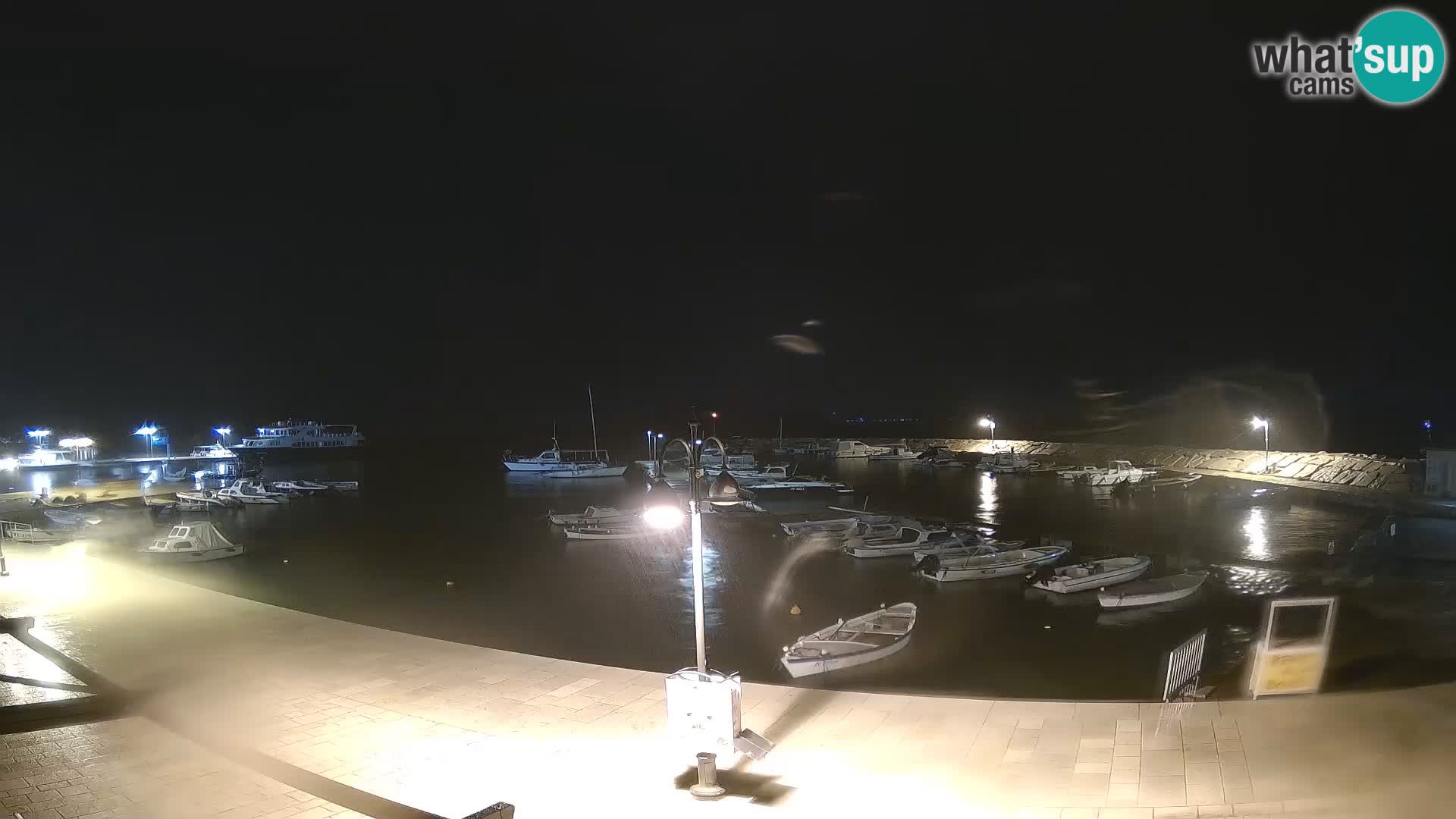 Fažana Camera en vivo riva y marina de la ciudad – Istria