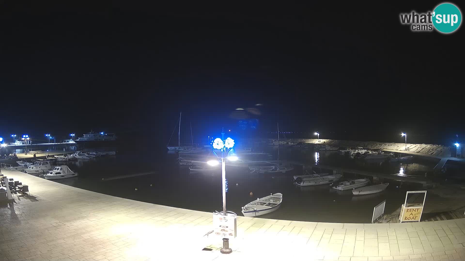 Fažana webcam Riva und Stadthafen – Istrien