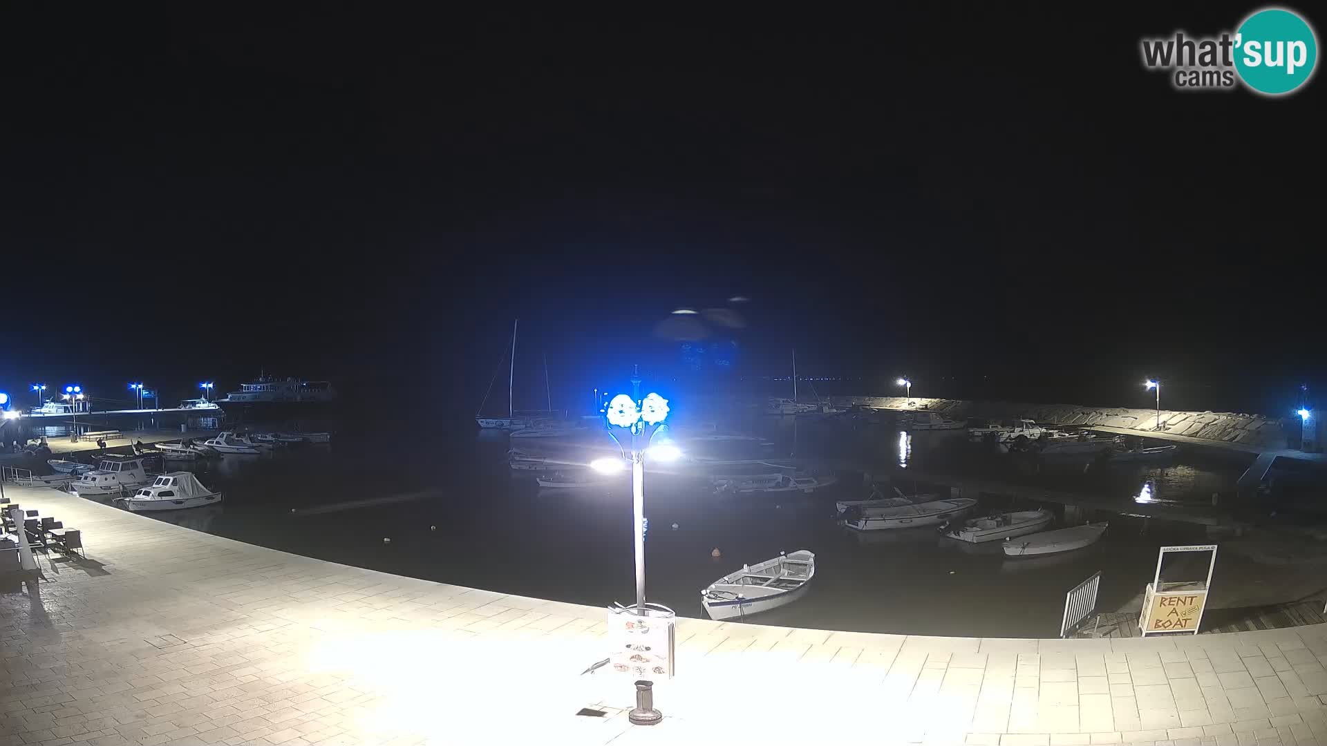 Fažana webcam Riva und Stadthafen – Istrien