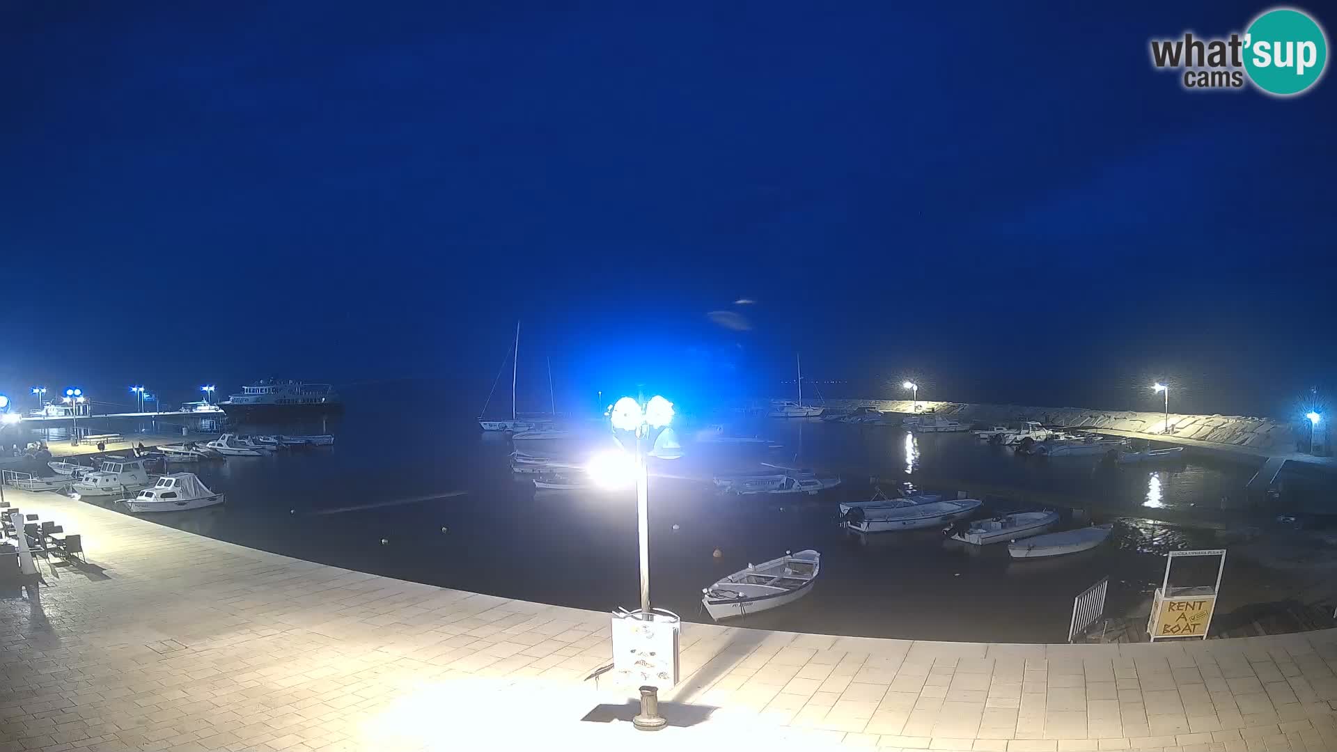 Fažana webcam Riva und Stadthafen – Istrien