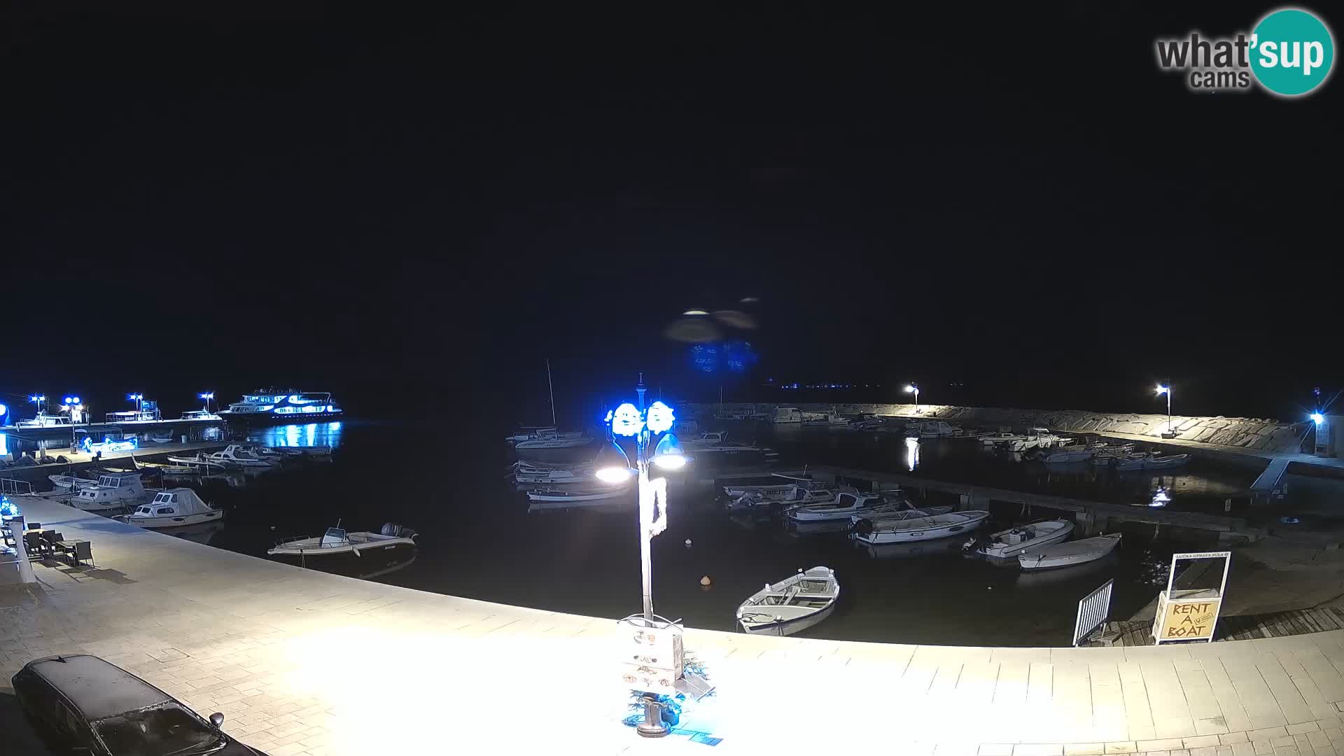 Webcam Fažana riva and city marina – Istria