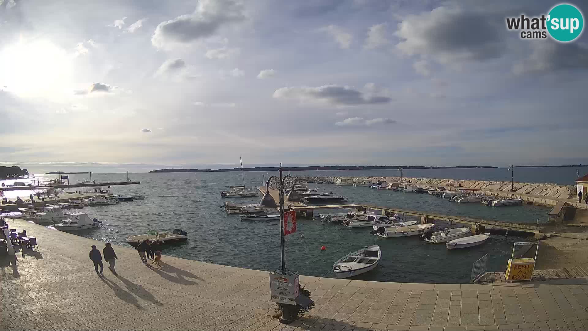 Fažana webcam Riva und Stadthafen – Istrien