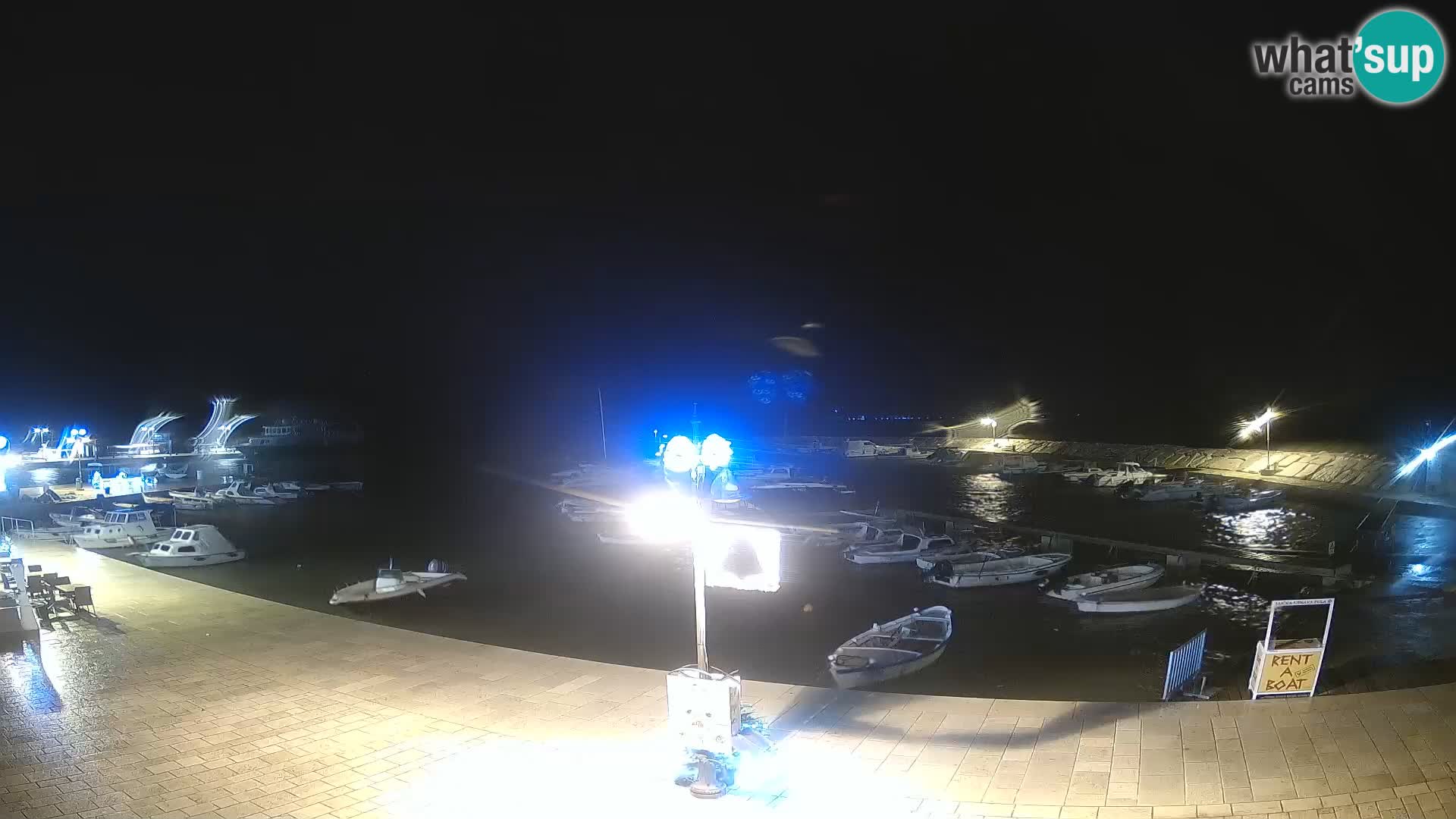 Fažana Livecam riva et marina de la ville – Istrie