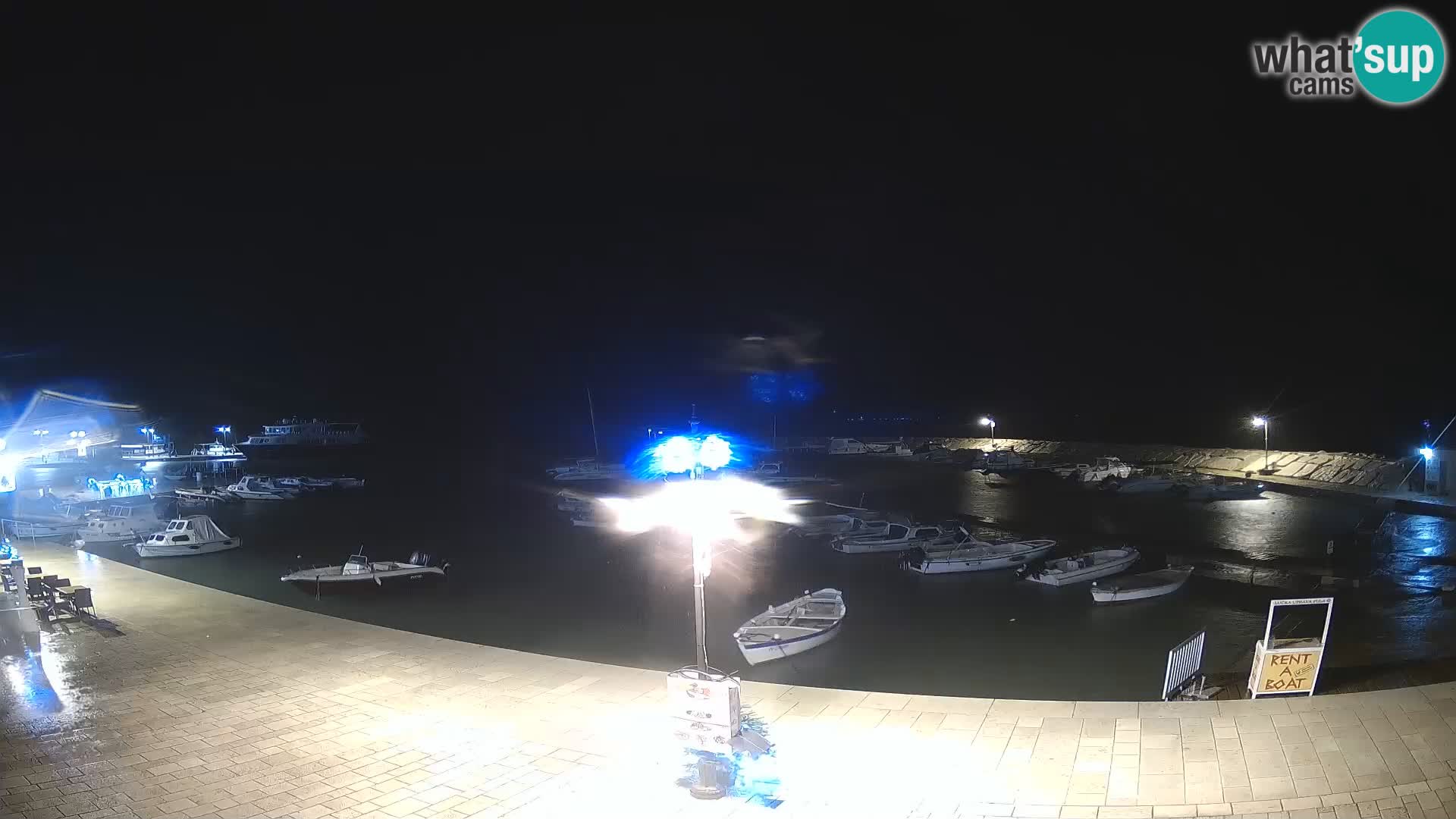 Fažana Camera en vivo riva y marina de la ciudad – Istria