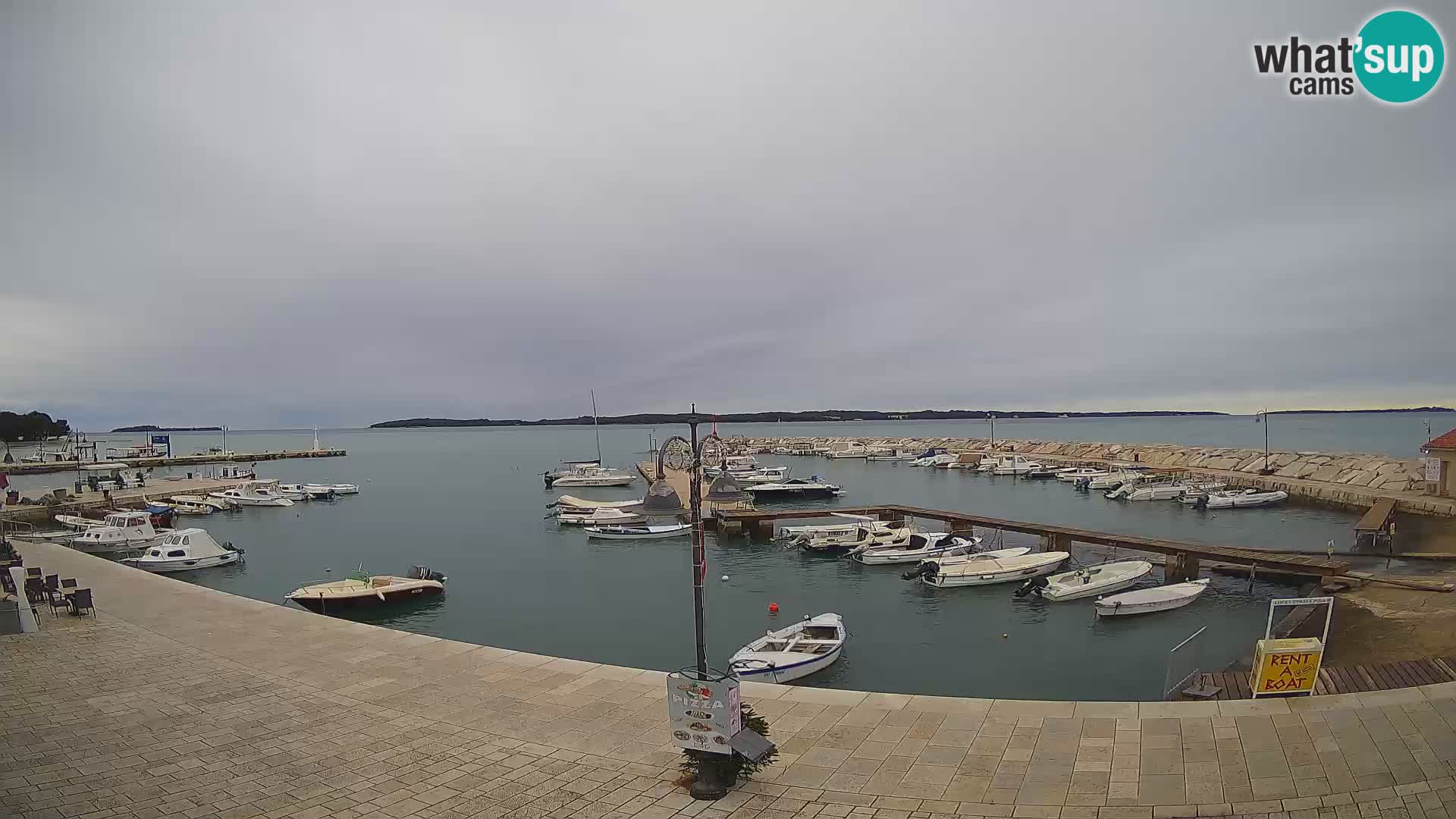 Fažana Livecam riva et marina de la ville – Istrie