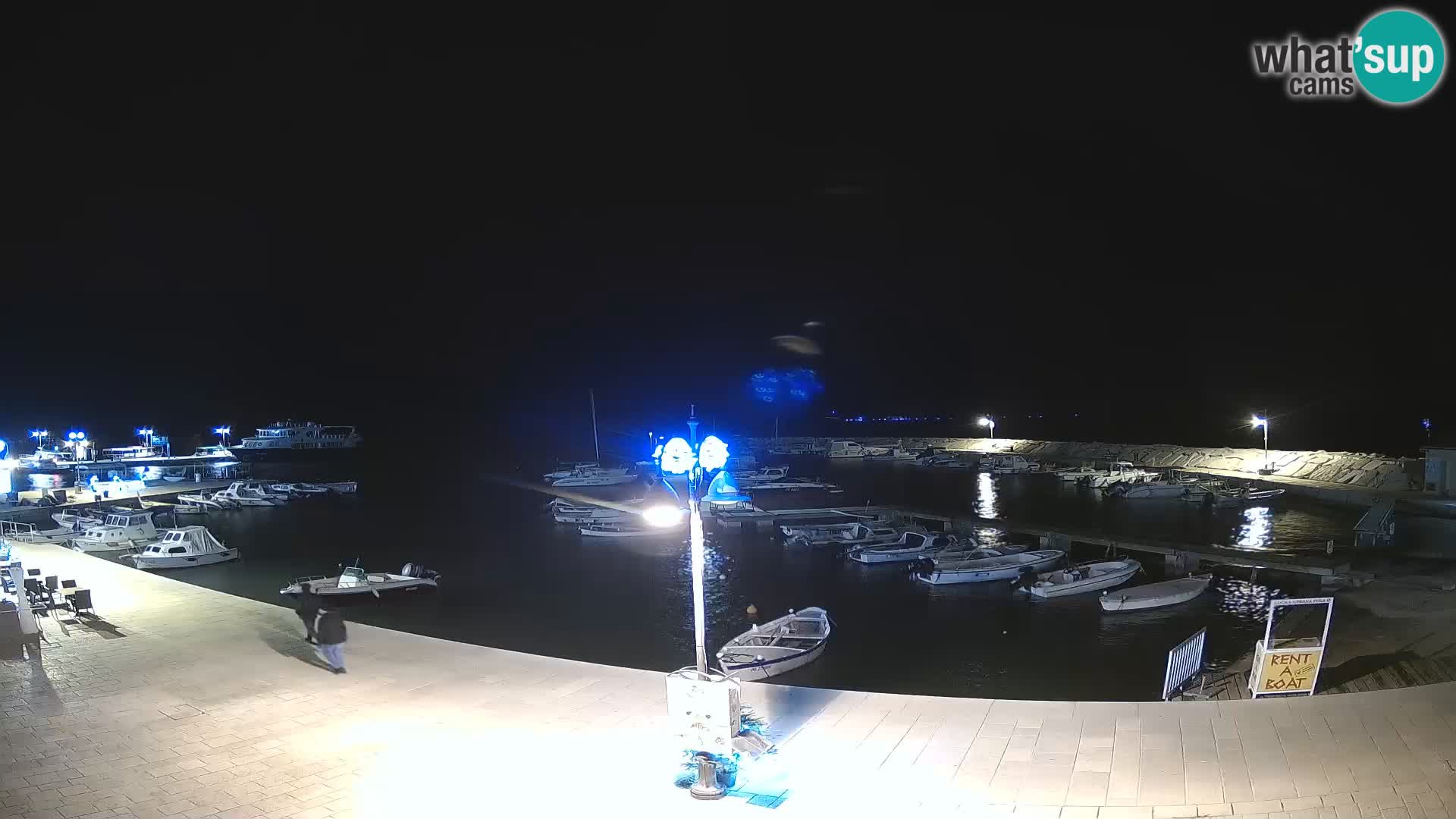 Webcam Fažana riva and city marina – Istria