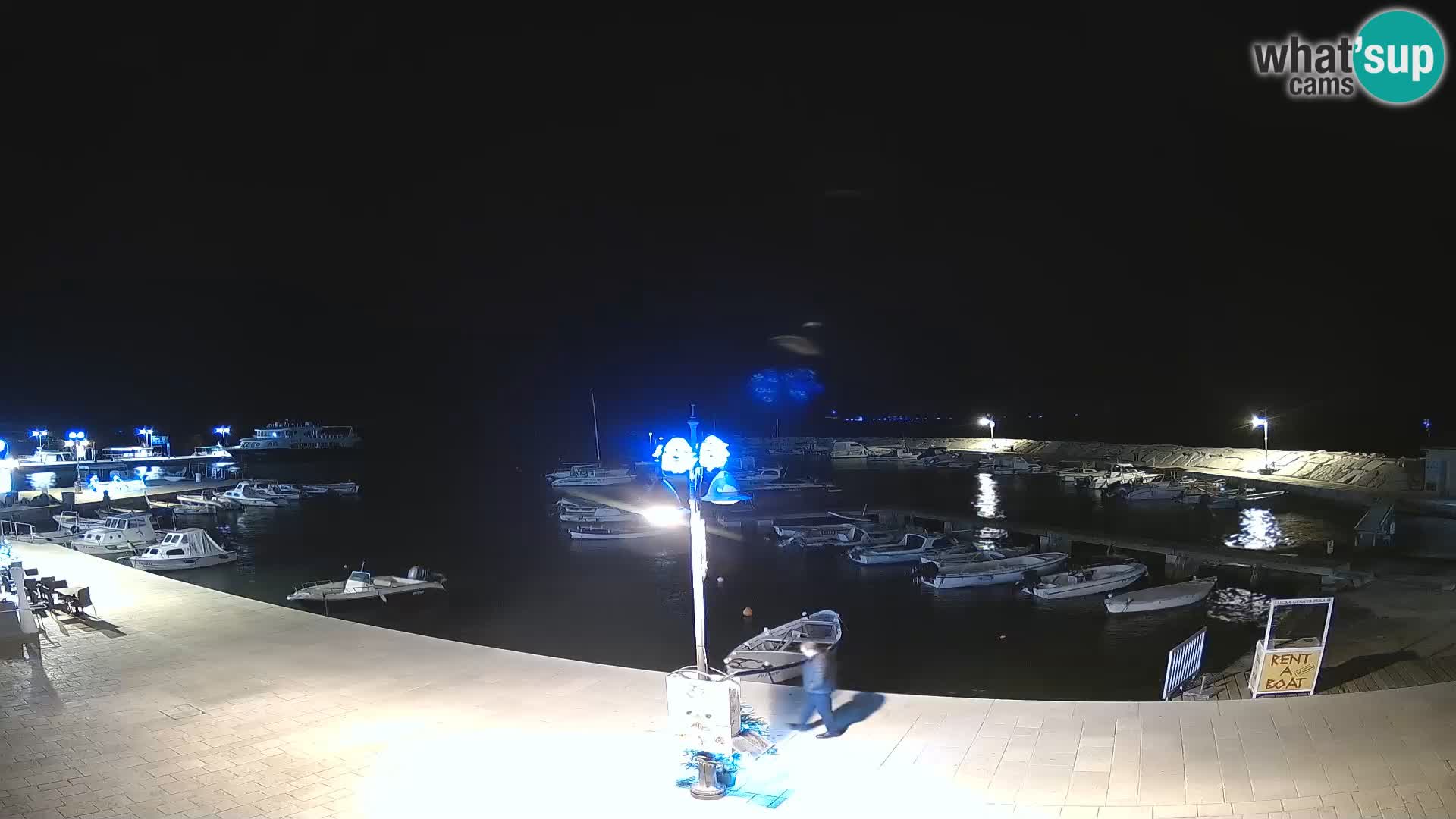 Fažana Camera en vivo riva y marina de la ciudad – Istria