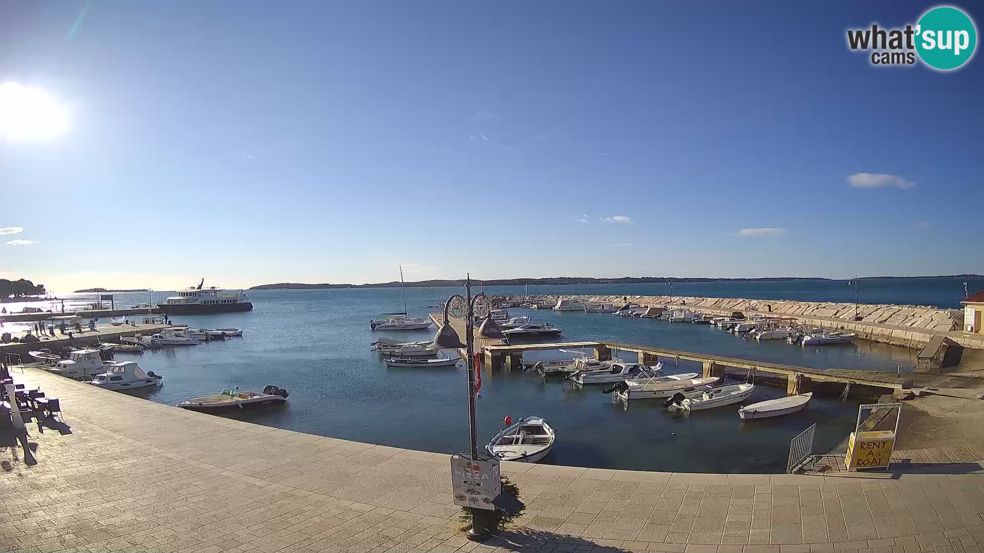 Fažana Livecam riva et marina de la ville – Istrie