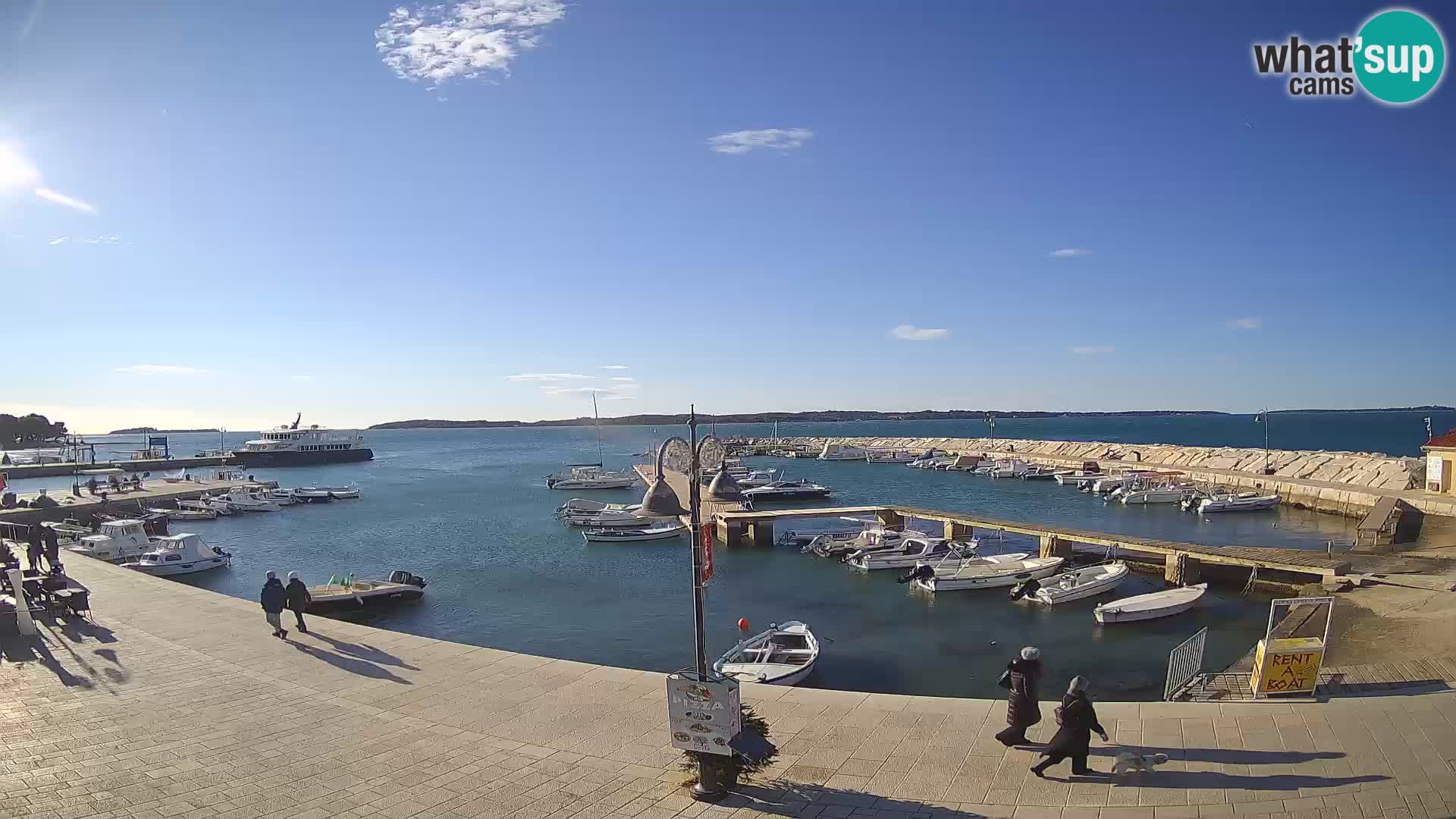 Fažana Livecam riva et marina de la ville – Istrie