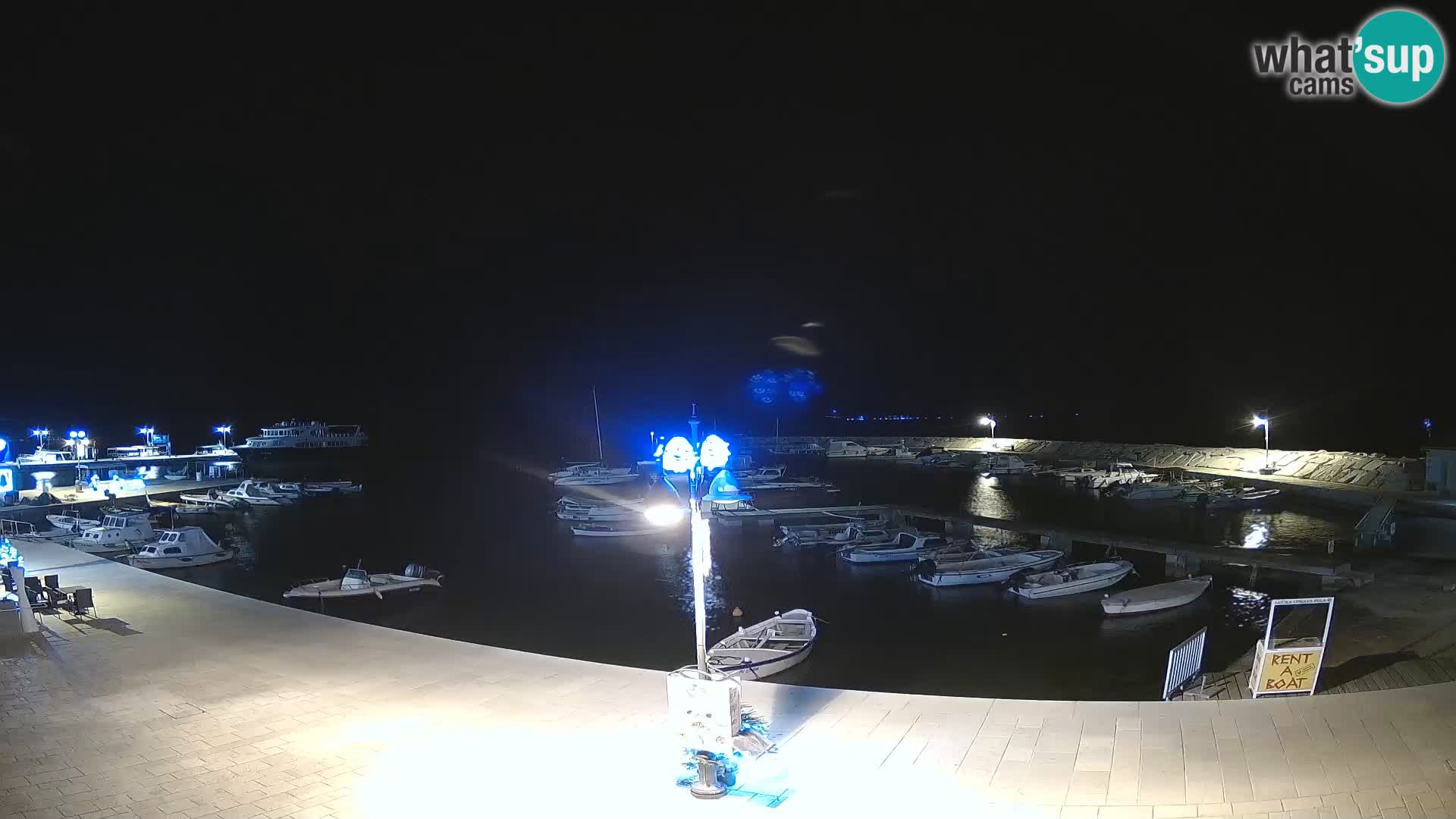 Fažana Camera en vivo riva y marina de la ciudad – Istria