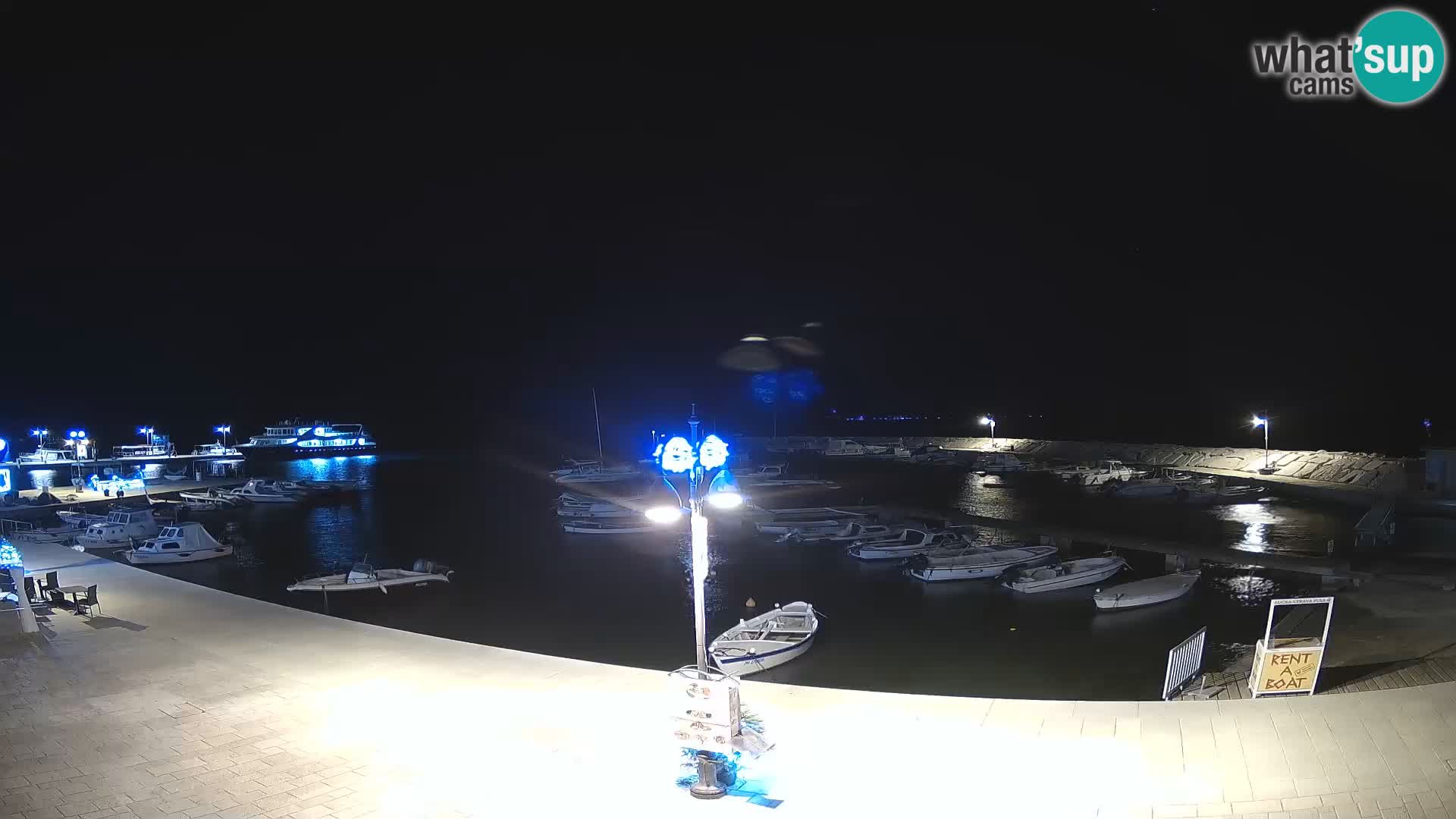 Fažana Livecam riva et marina de la ville – Istrie