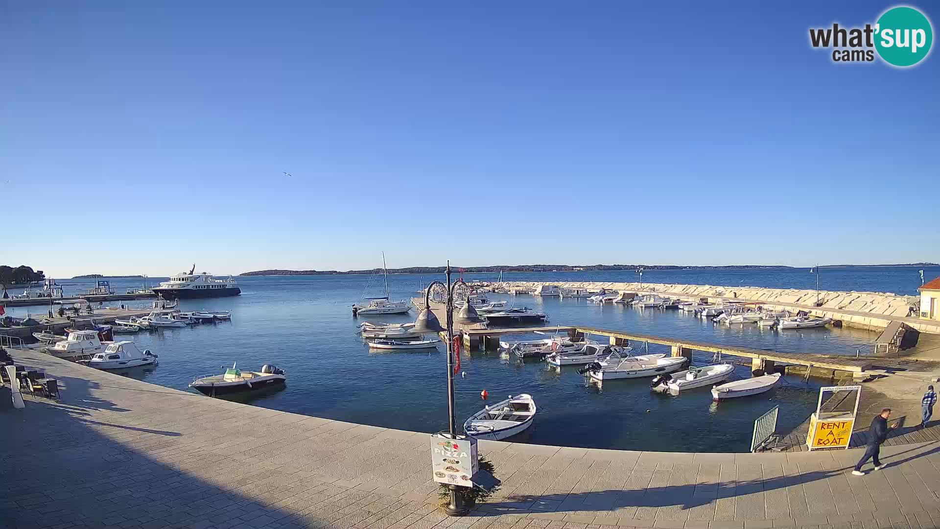 Fažana Livecam riva et marina de la ville – Istrie